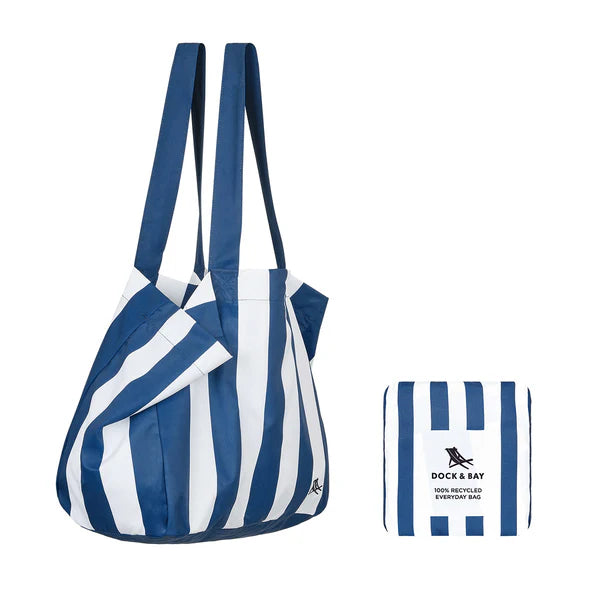 Dock Bay Foldaway Tote Bag Whitsunday Blue