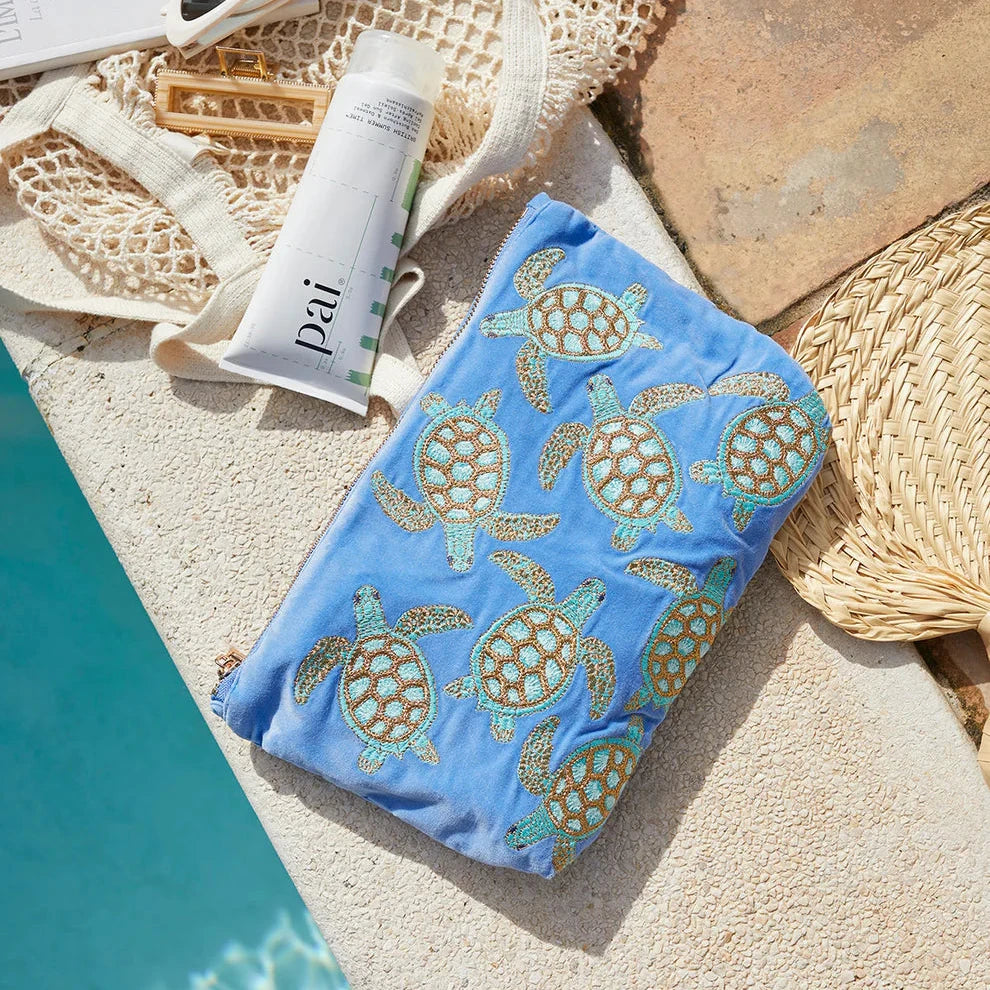 Turtle Everyday Pouch - Caribbean Blue