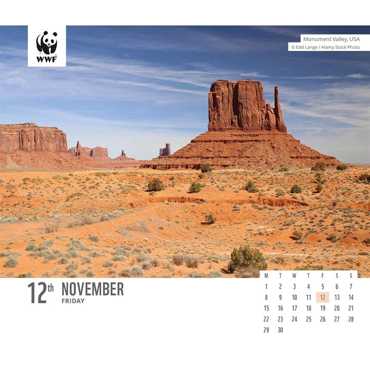 WWF Natural World Desk Calendar 2027
