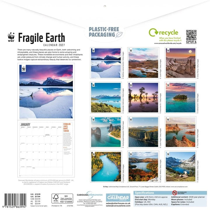 WWF Fragile Earth Calendar 2027