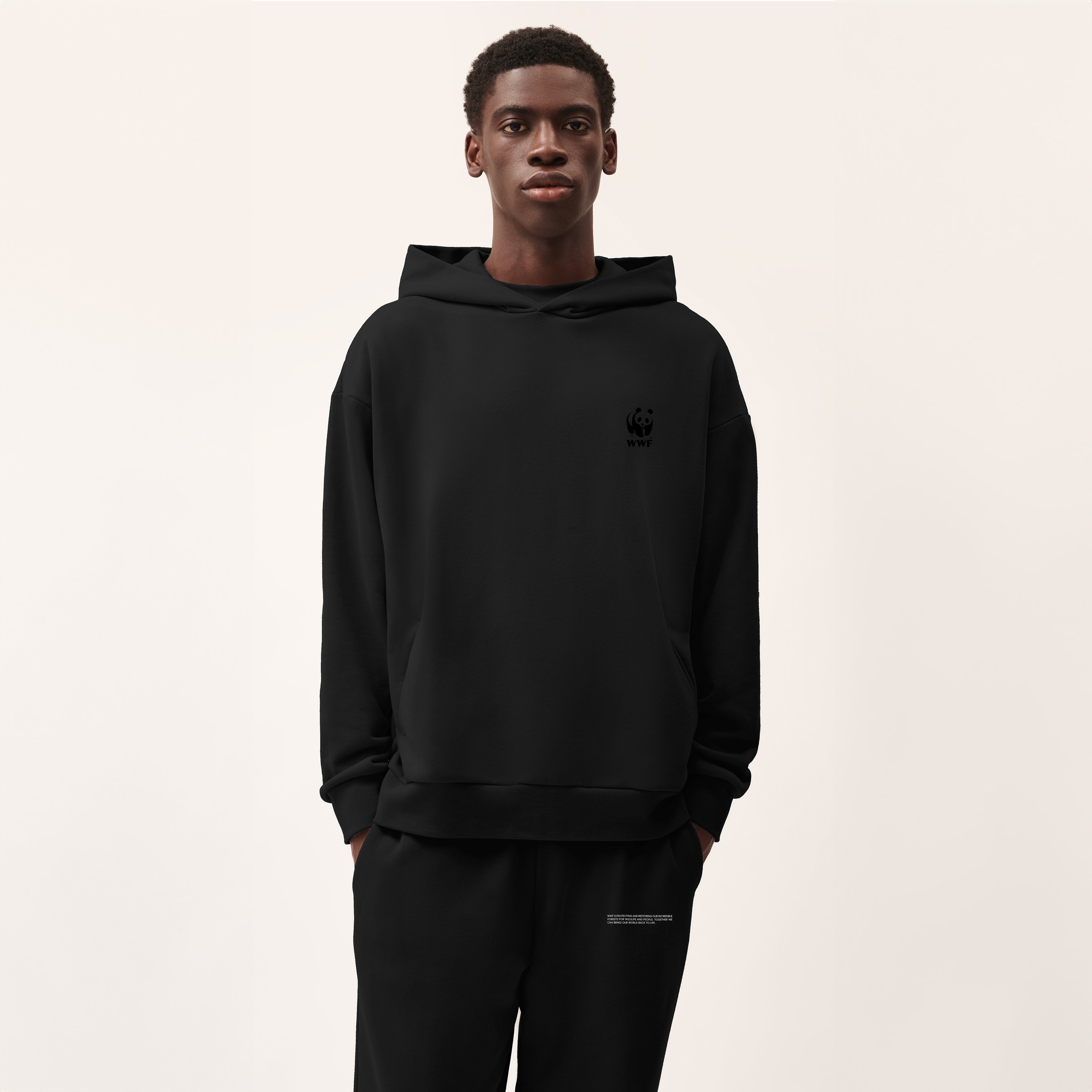 PANGAIA Unisex Hoodie - Black