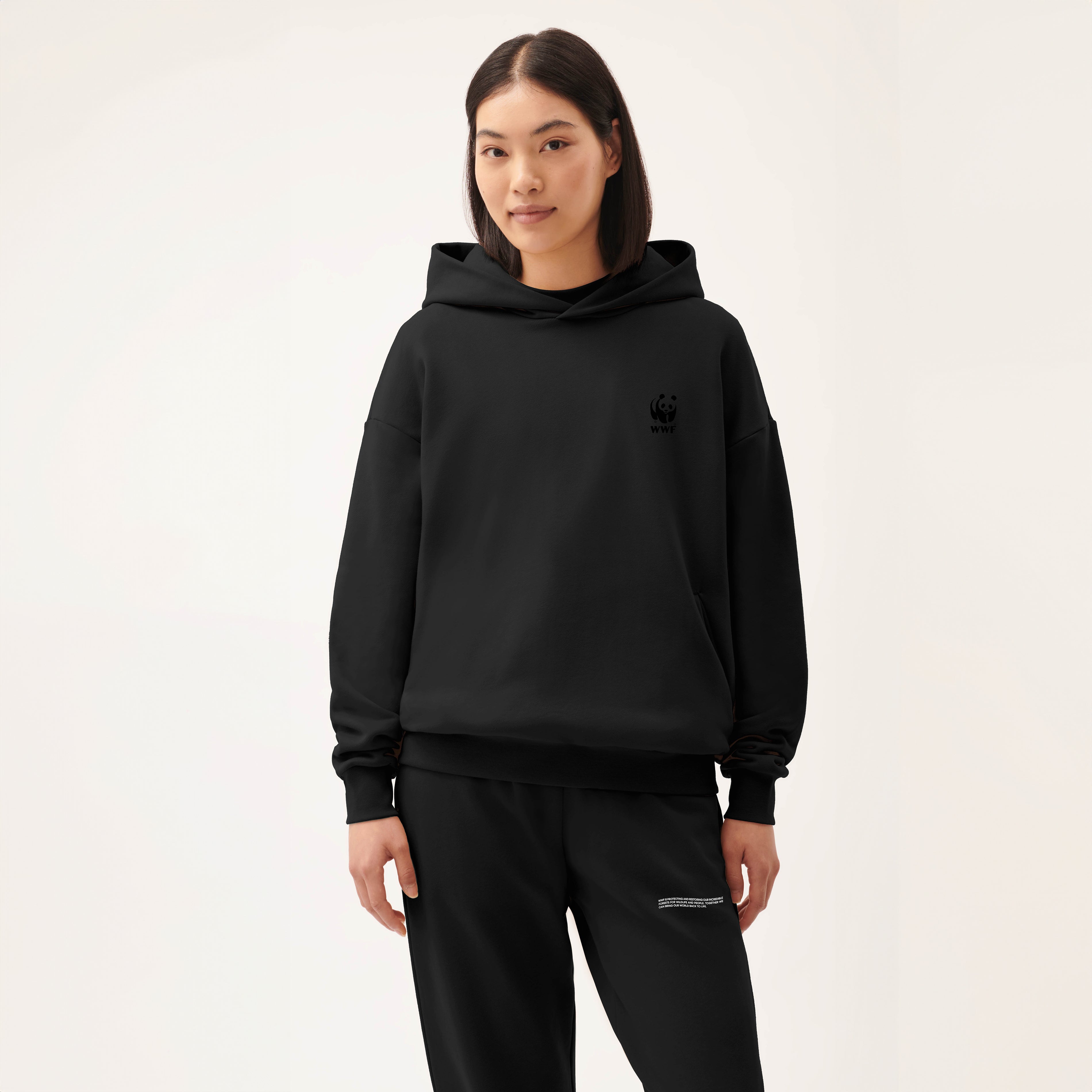 PANGAIA Unisex Hoodie - Black