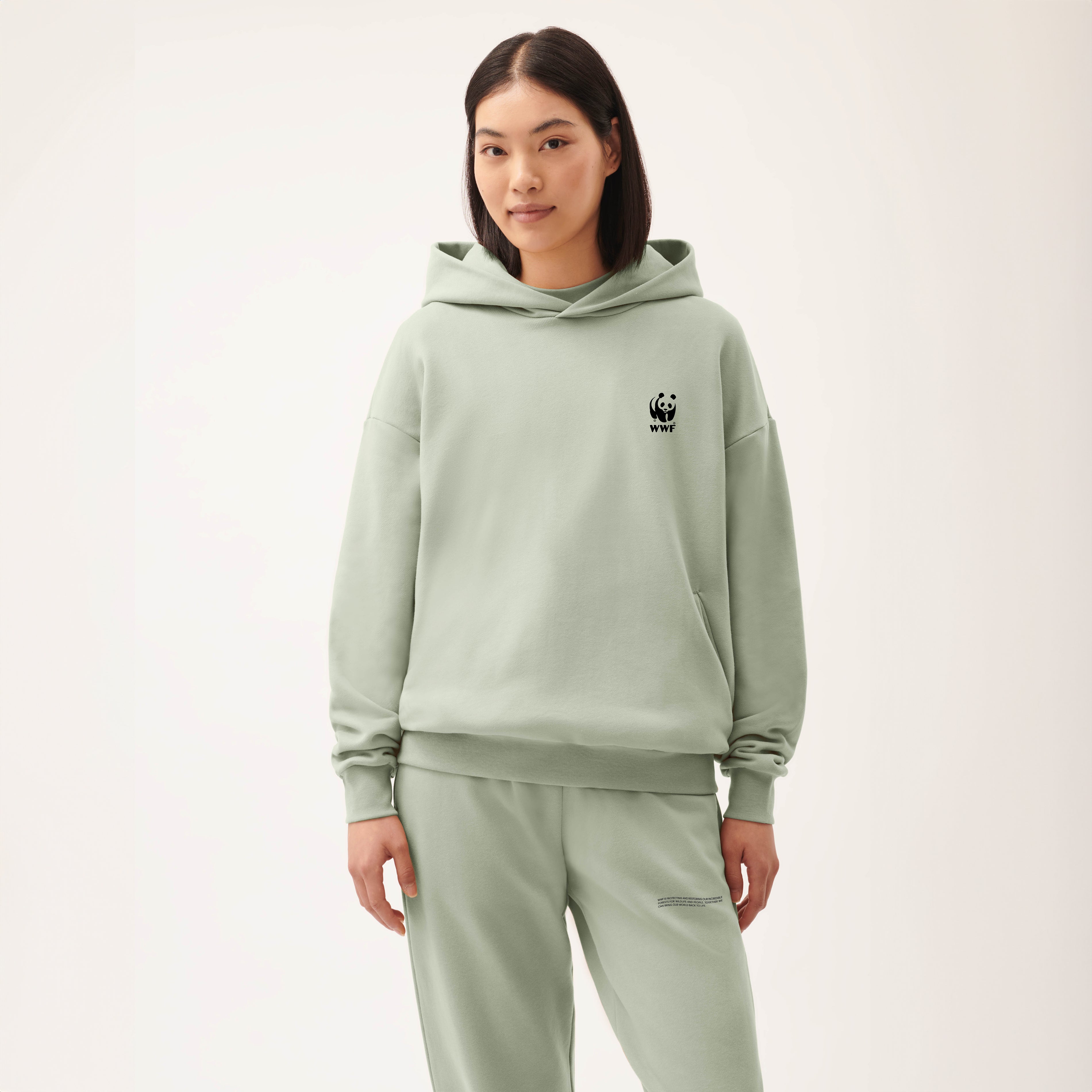 PANGAIA Unisex Hoodie - Moss Green