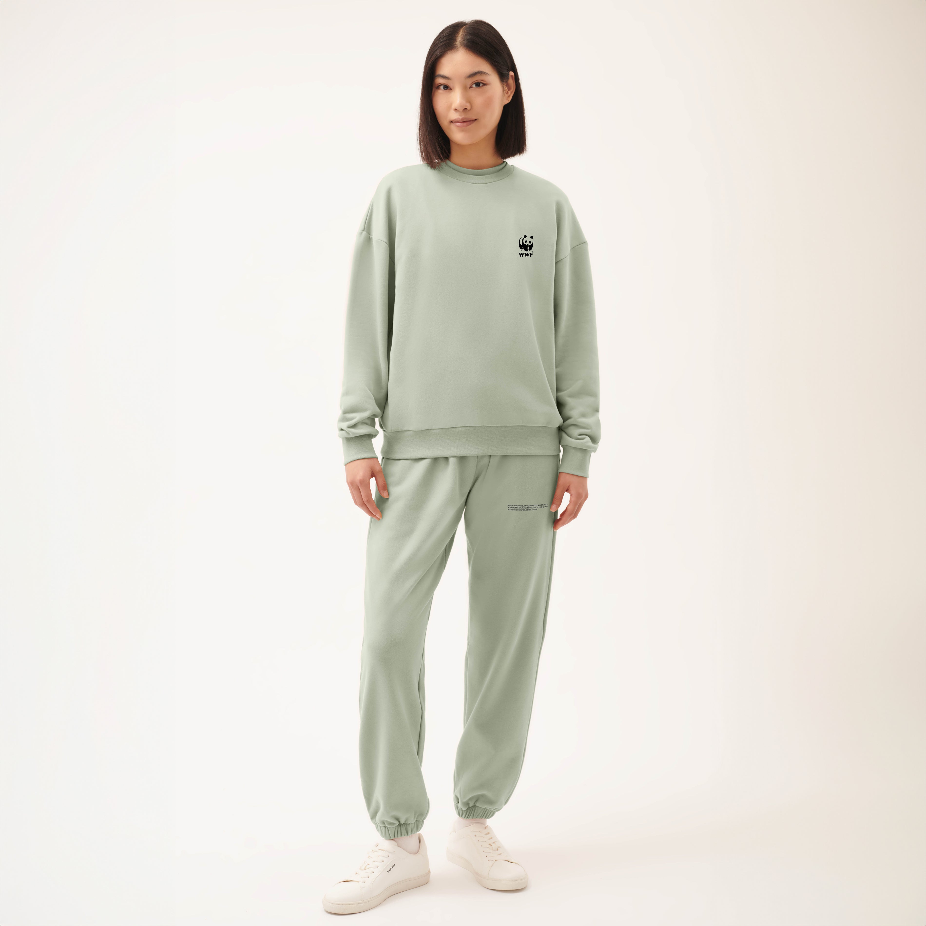 PANGAIA Unisex Track Pants - Moss Green