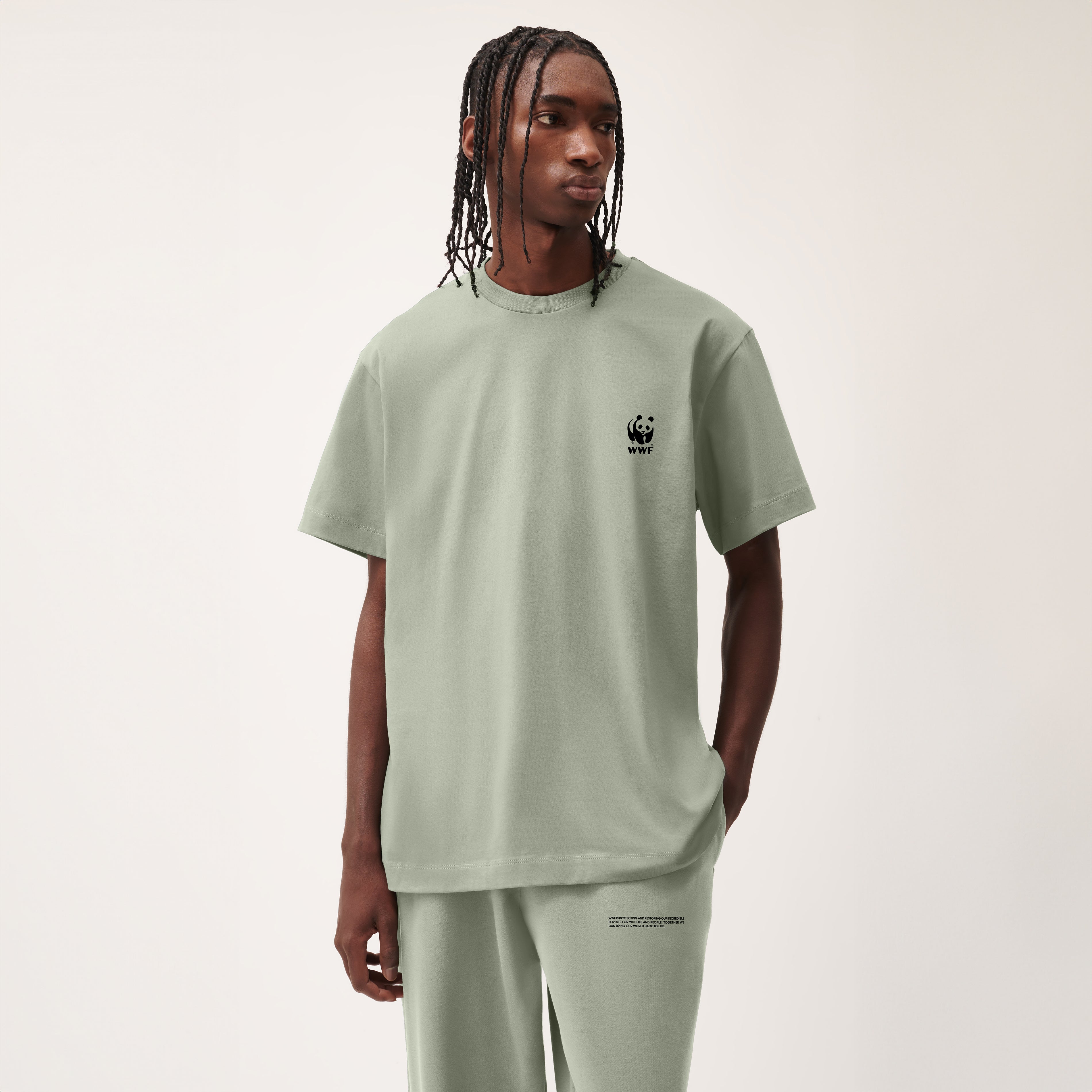 PANGAIA Unisex T-shirt - Moss Green