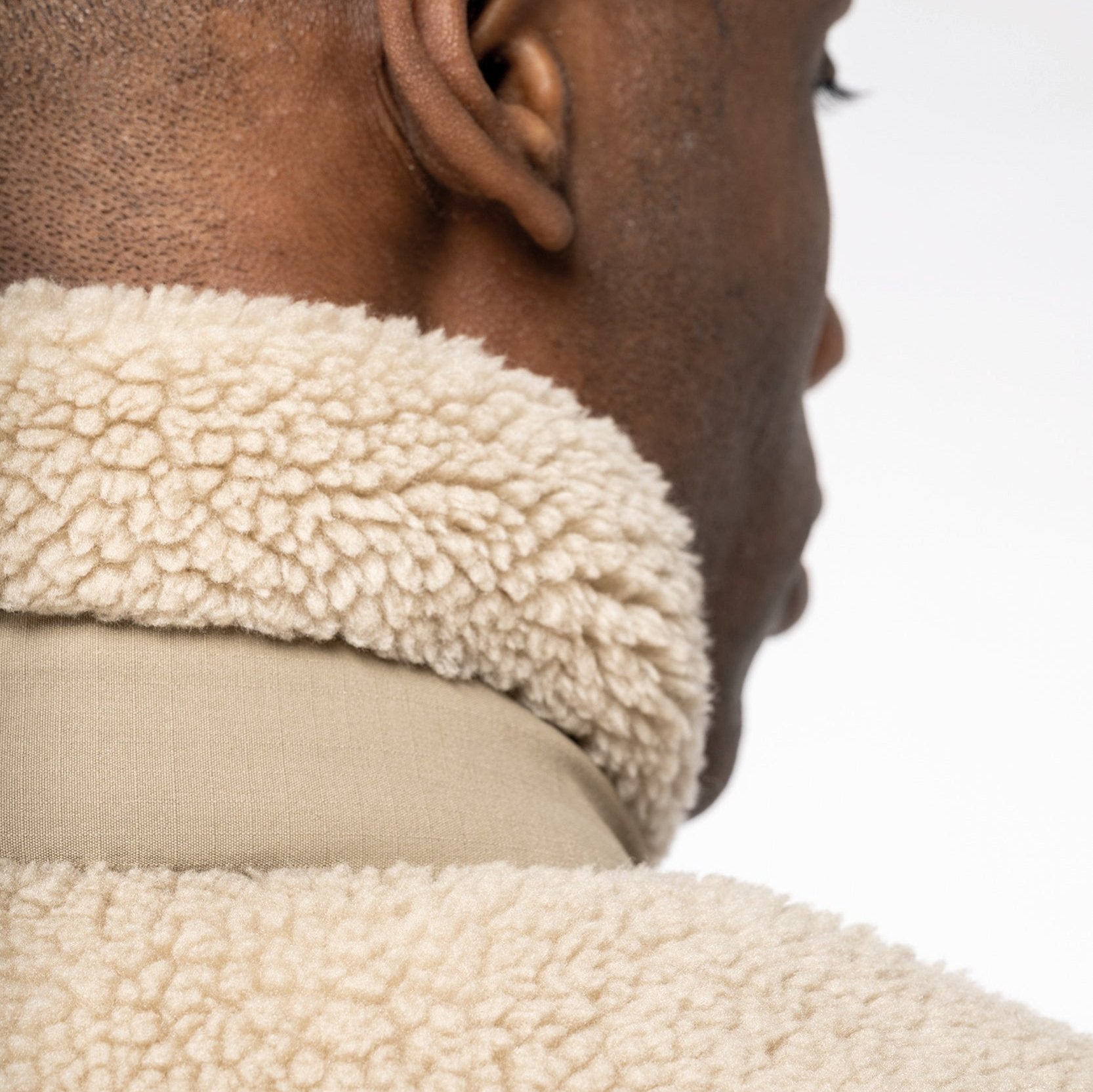 Recycled Unisex Sherpa Jacket - Sand