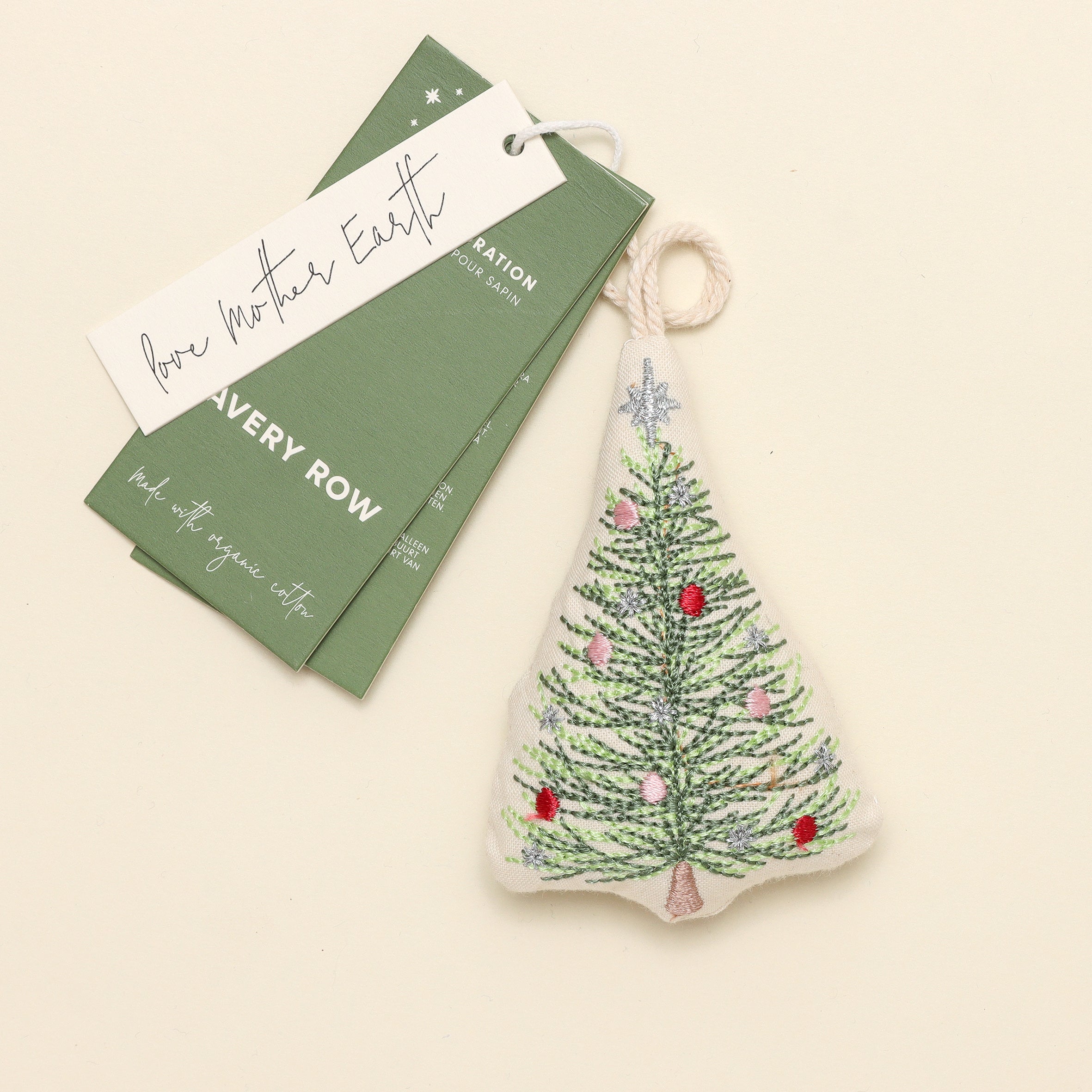 Embroidered Tree Decoration - Christmas Tree