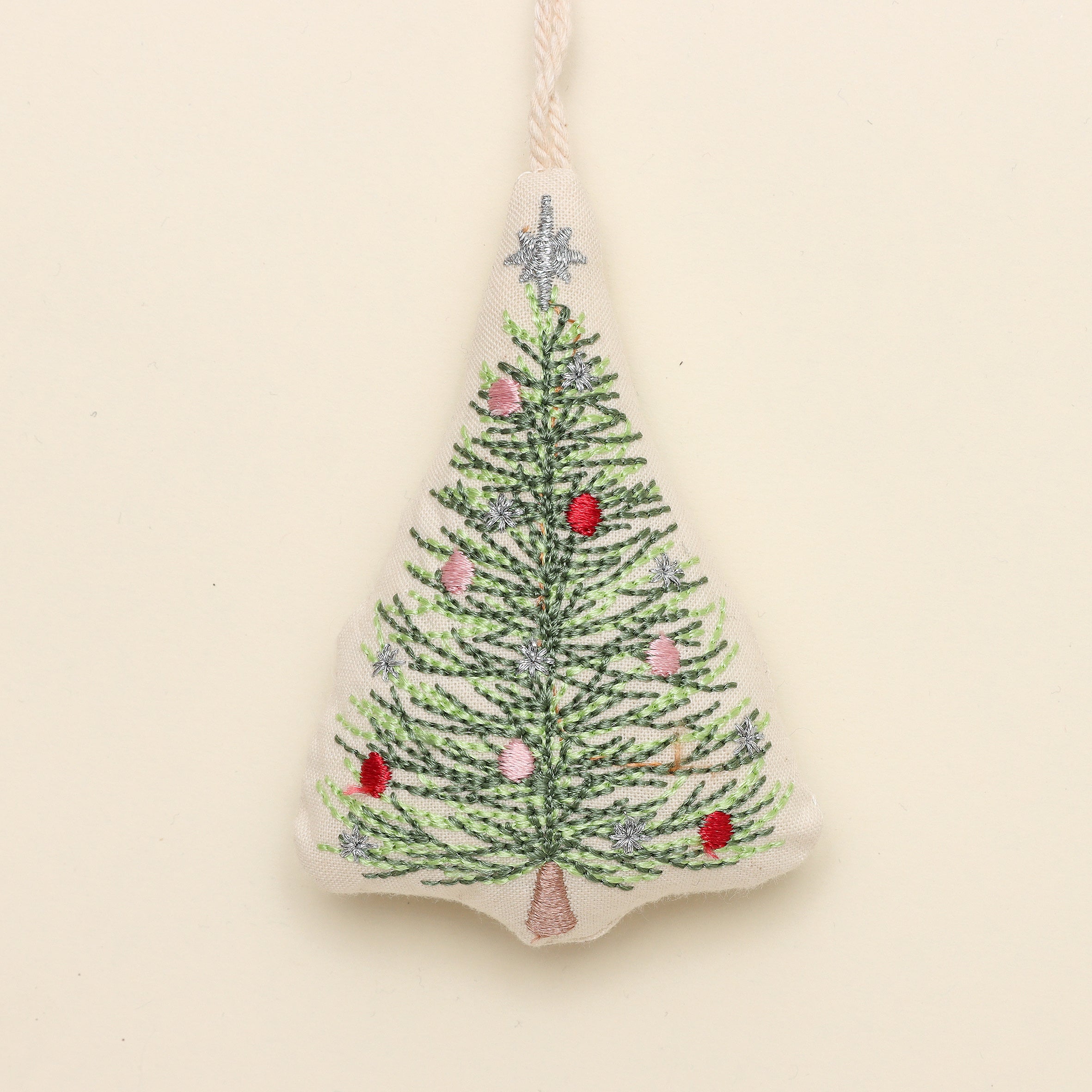 Embroidered Tree Decoration - Christmas Tree