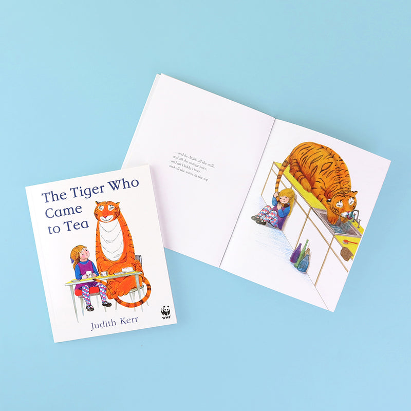 The Tiger Who Came To Tea - Toy, Book & Pin Bundle