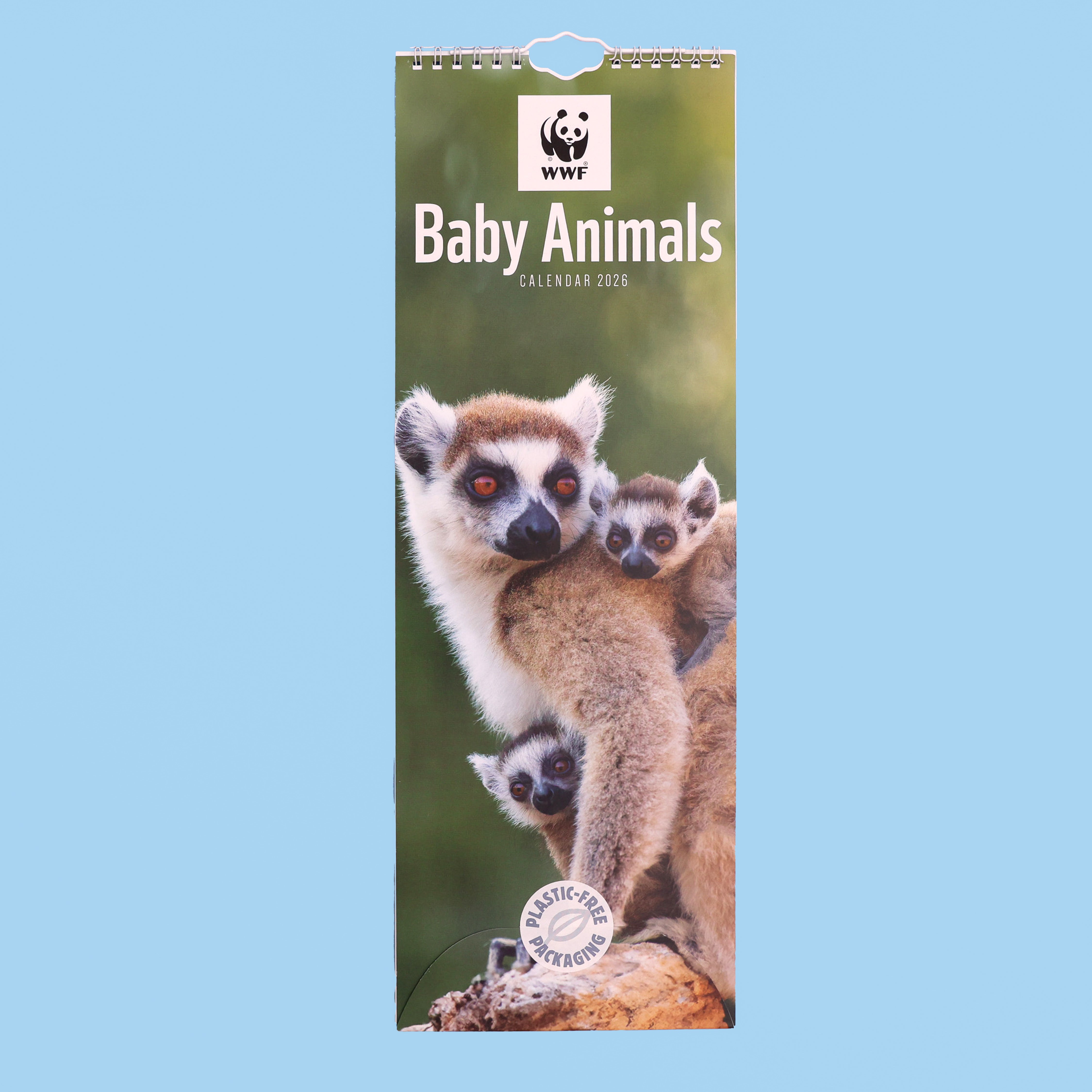 Baby Animals Slim Calendar 2026