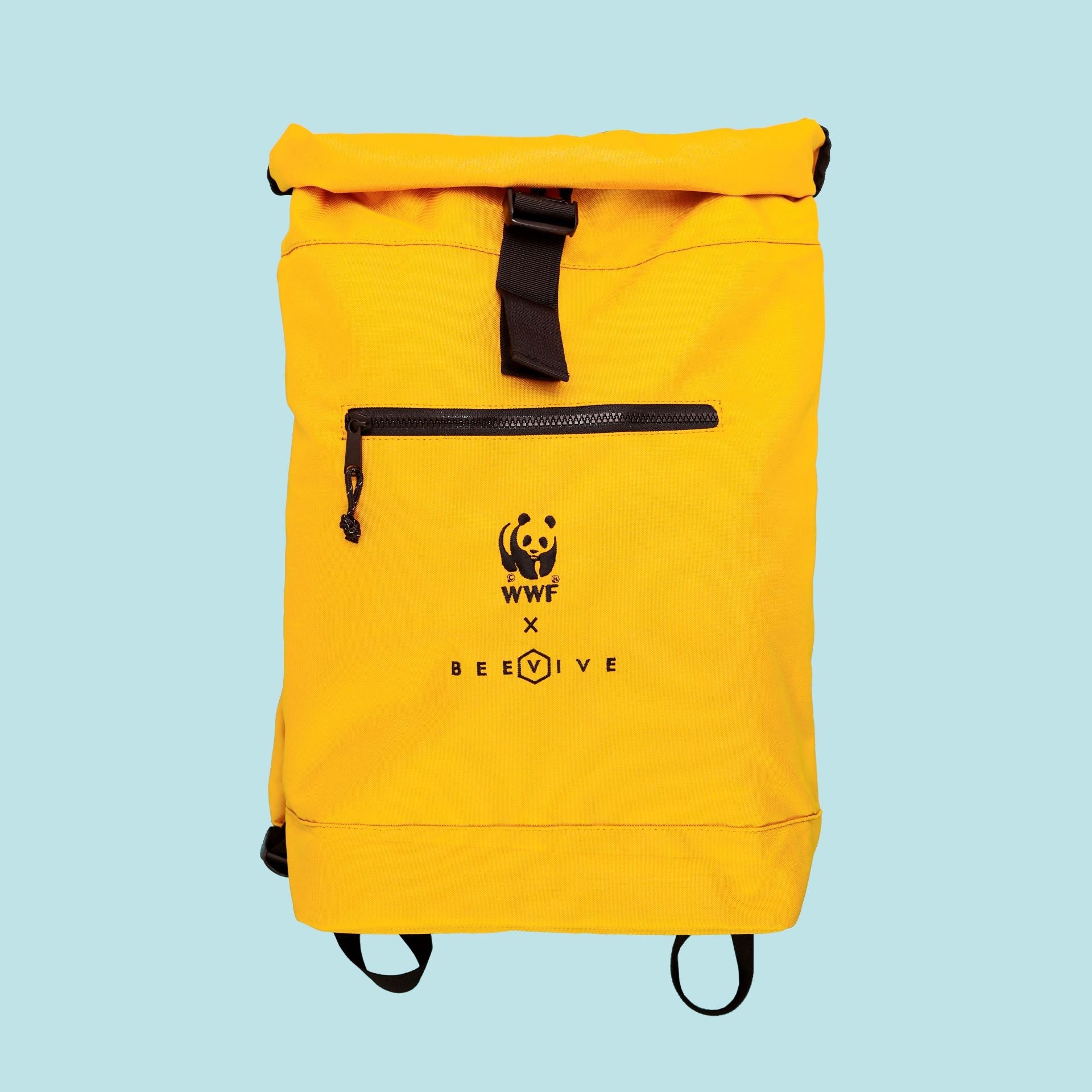 Adventure Recycled Roll-top Backpack - Yellow