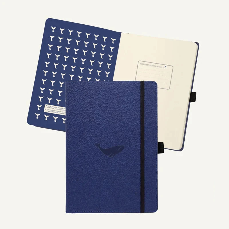 Dingbats Blue Whale A5 Notebook