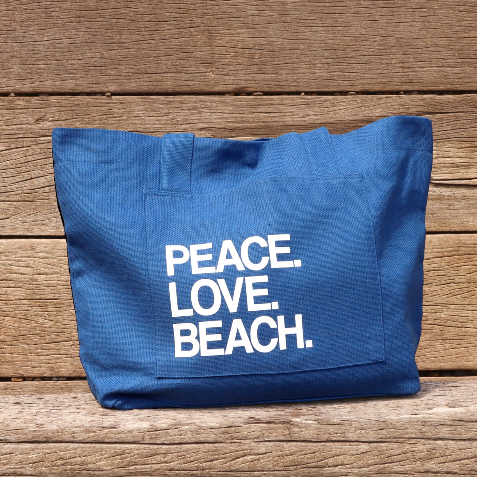 Cotton Beach Bag - Blue