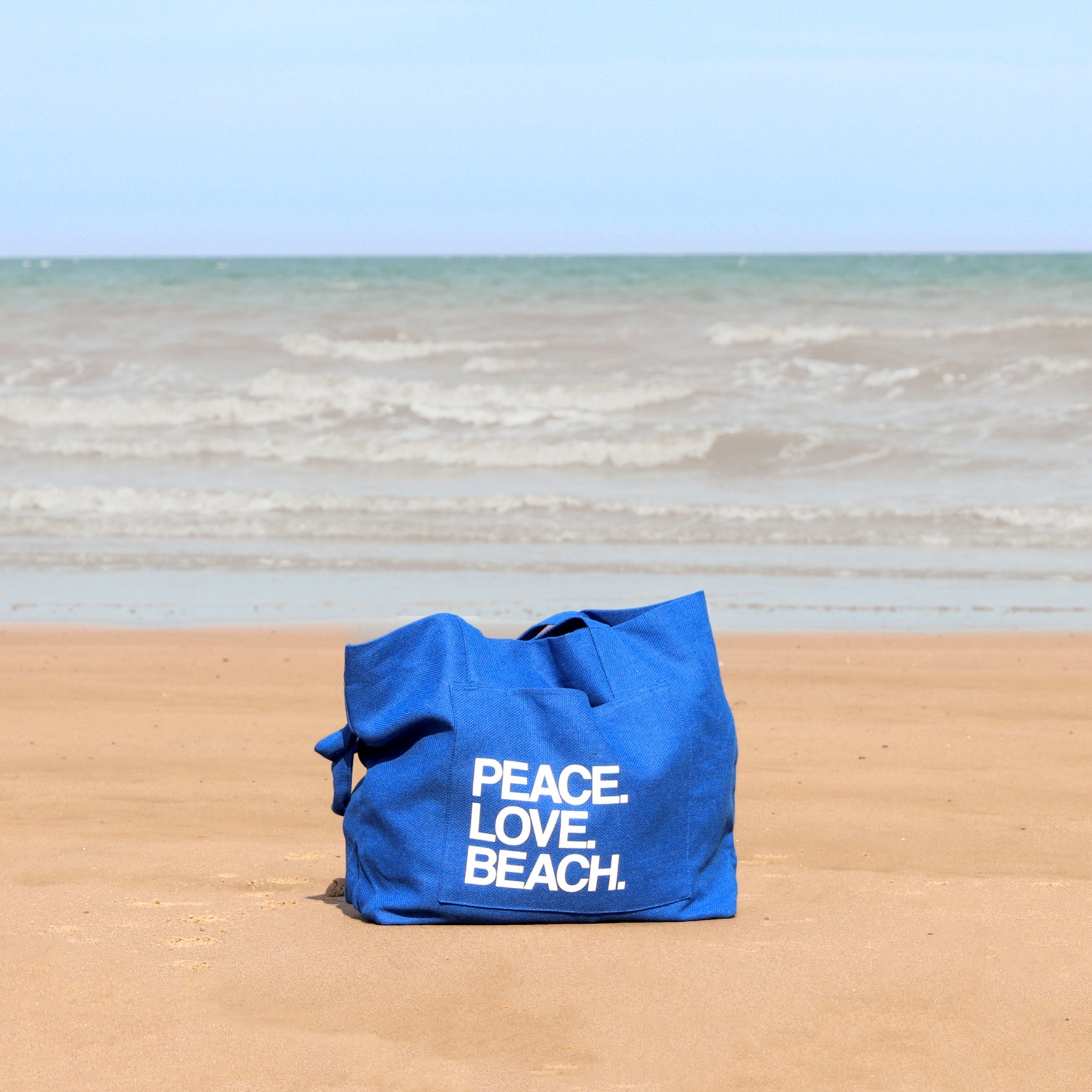 Cotton Beach Bag - Blue