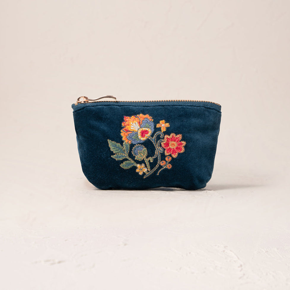 Botanical Gardens Coin Purse - Navy