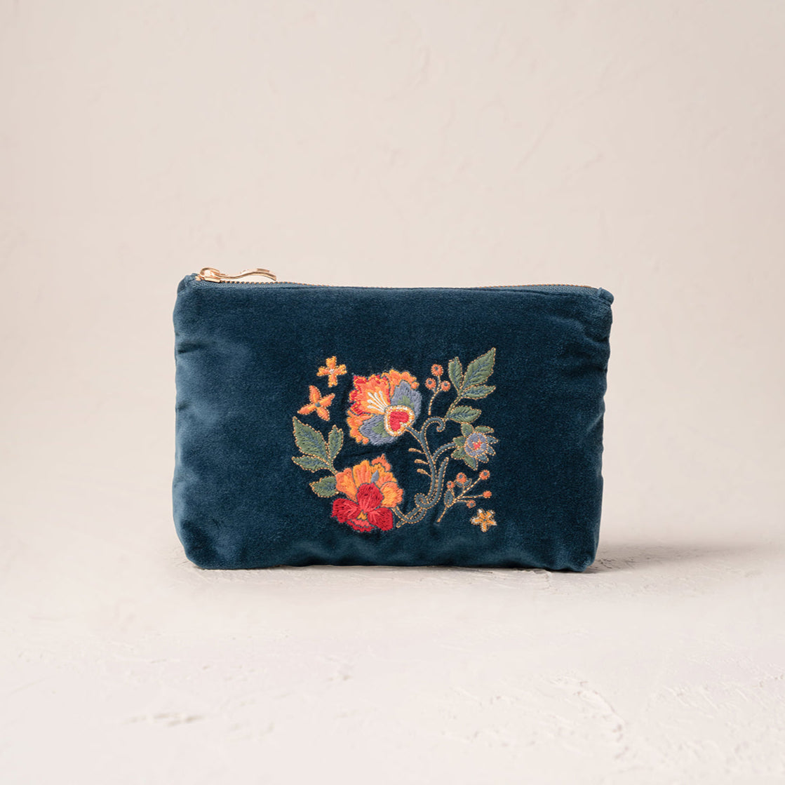 Botanical Garden Mini Pouch - Navy