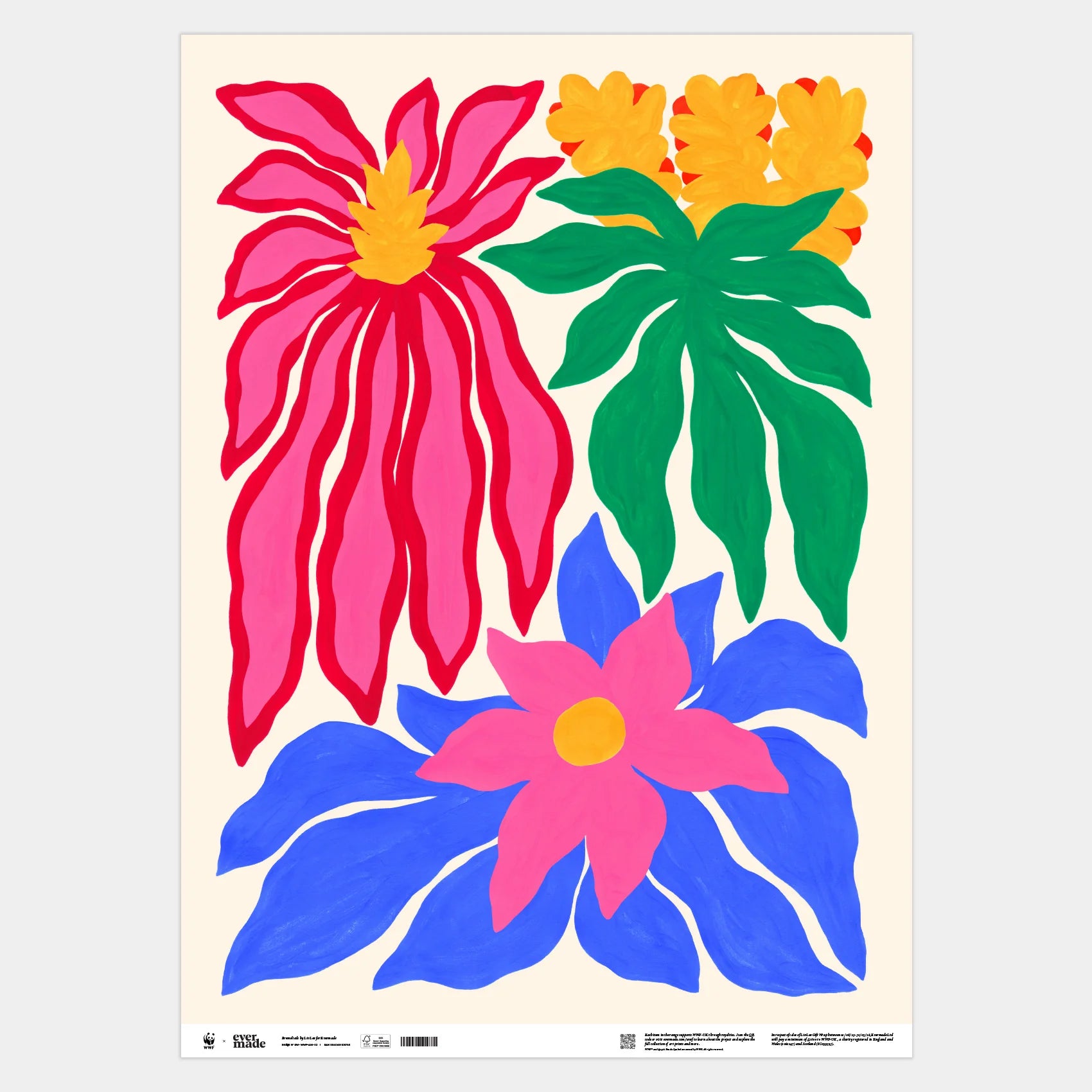 Evermade x Liv Lee - Bromeliads WWF Luxury Gift Wrap (2 Sheets)