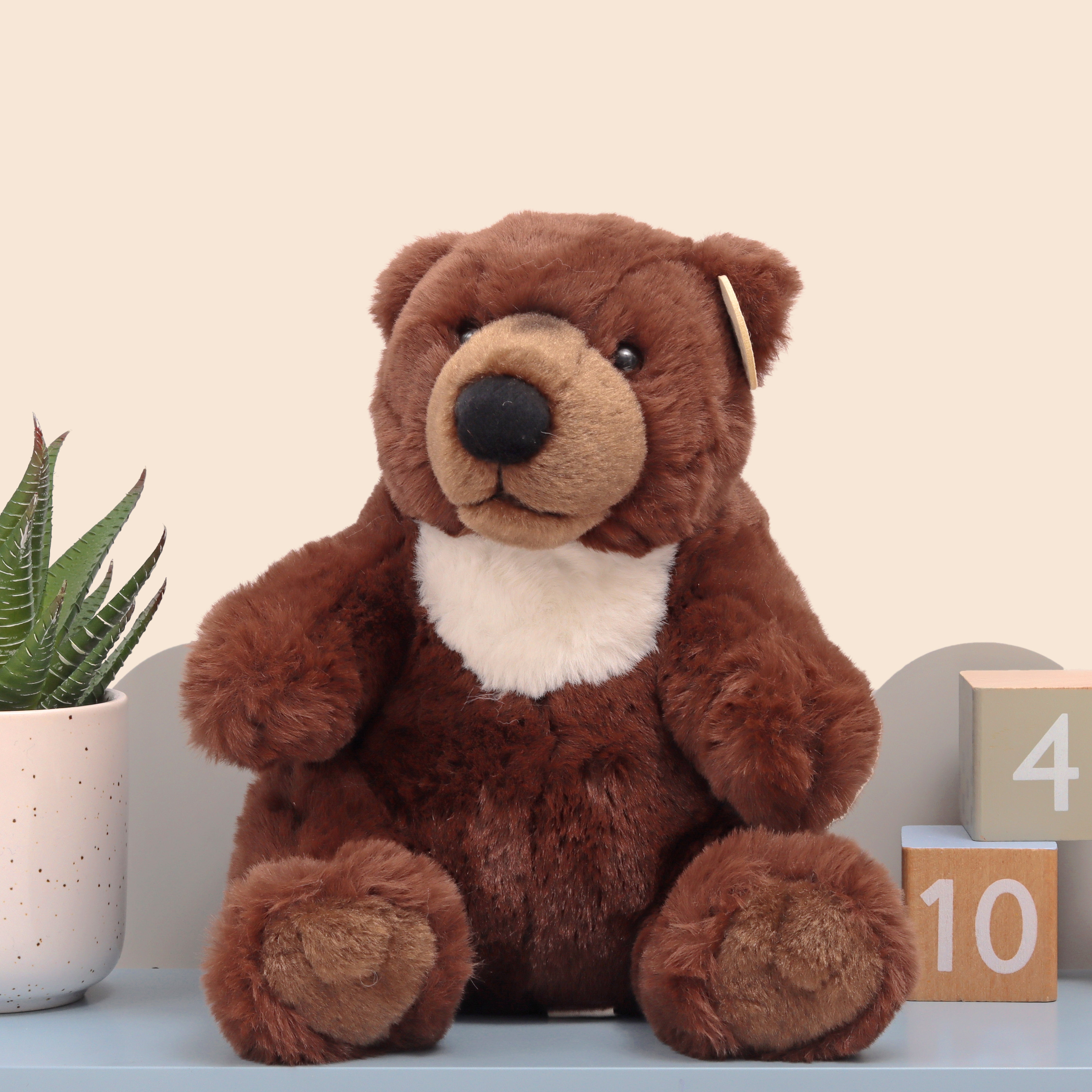 WWF Plush Grizzly Bear Brown