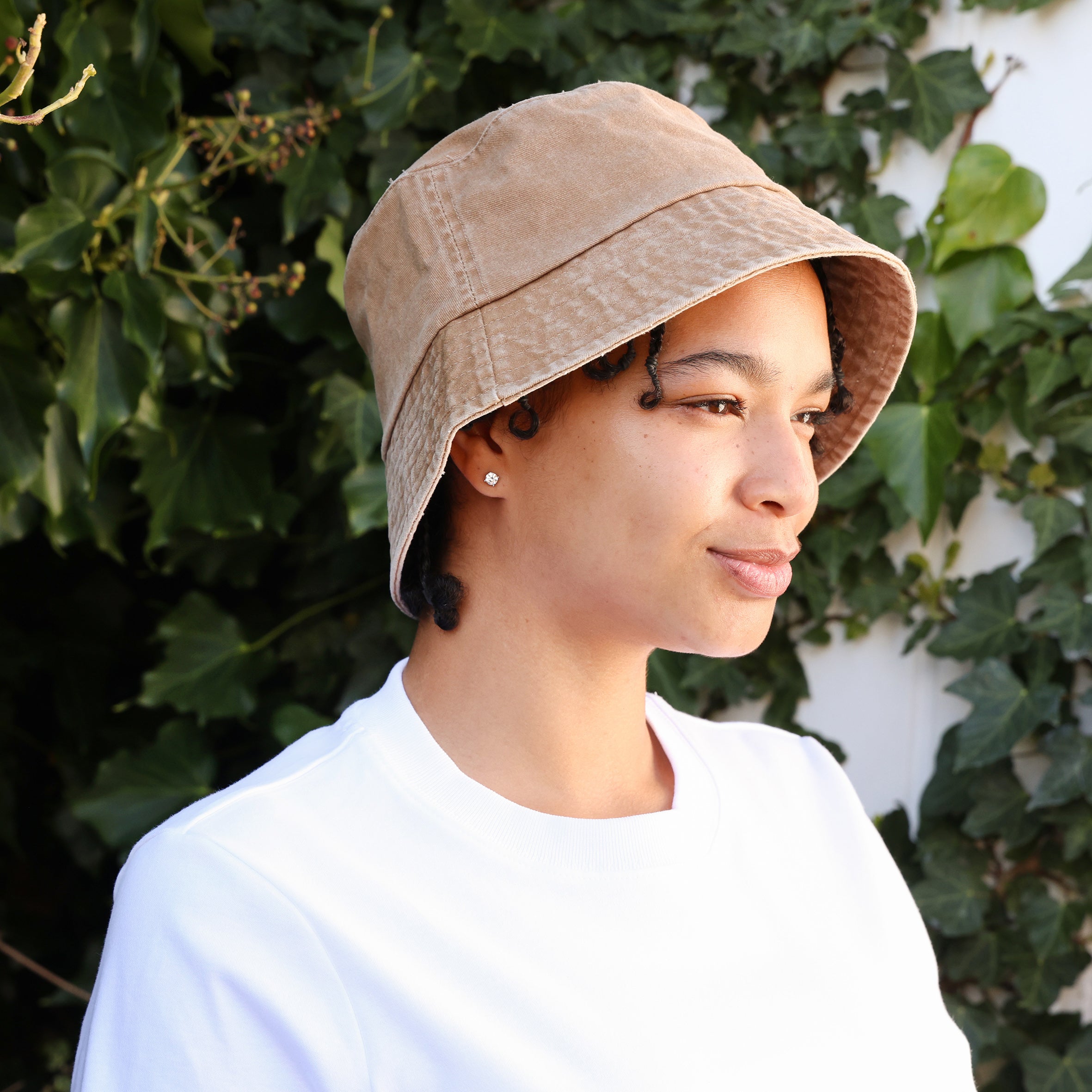 WWF Washed Effect Bucket Hat - Camel