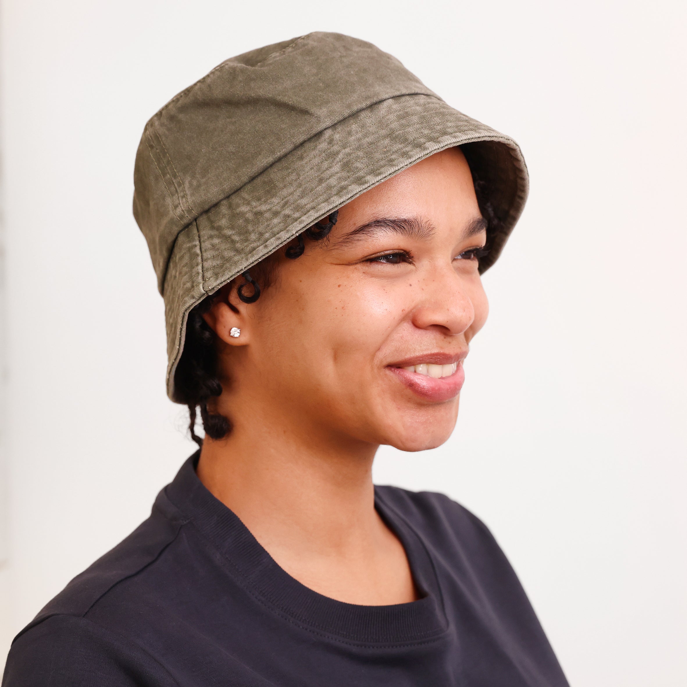 WWF Washed Effect Bucket Hat - Khaki