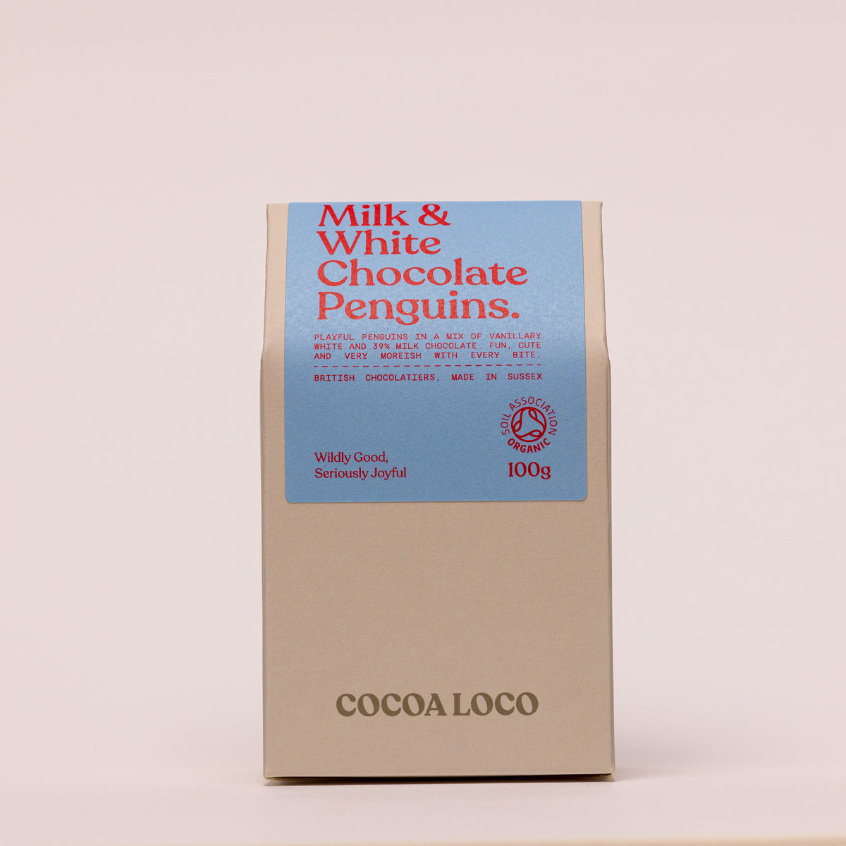 Organic White and Milk Chocolate Penguins 100g