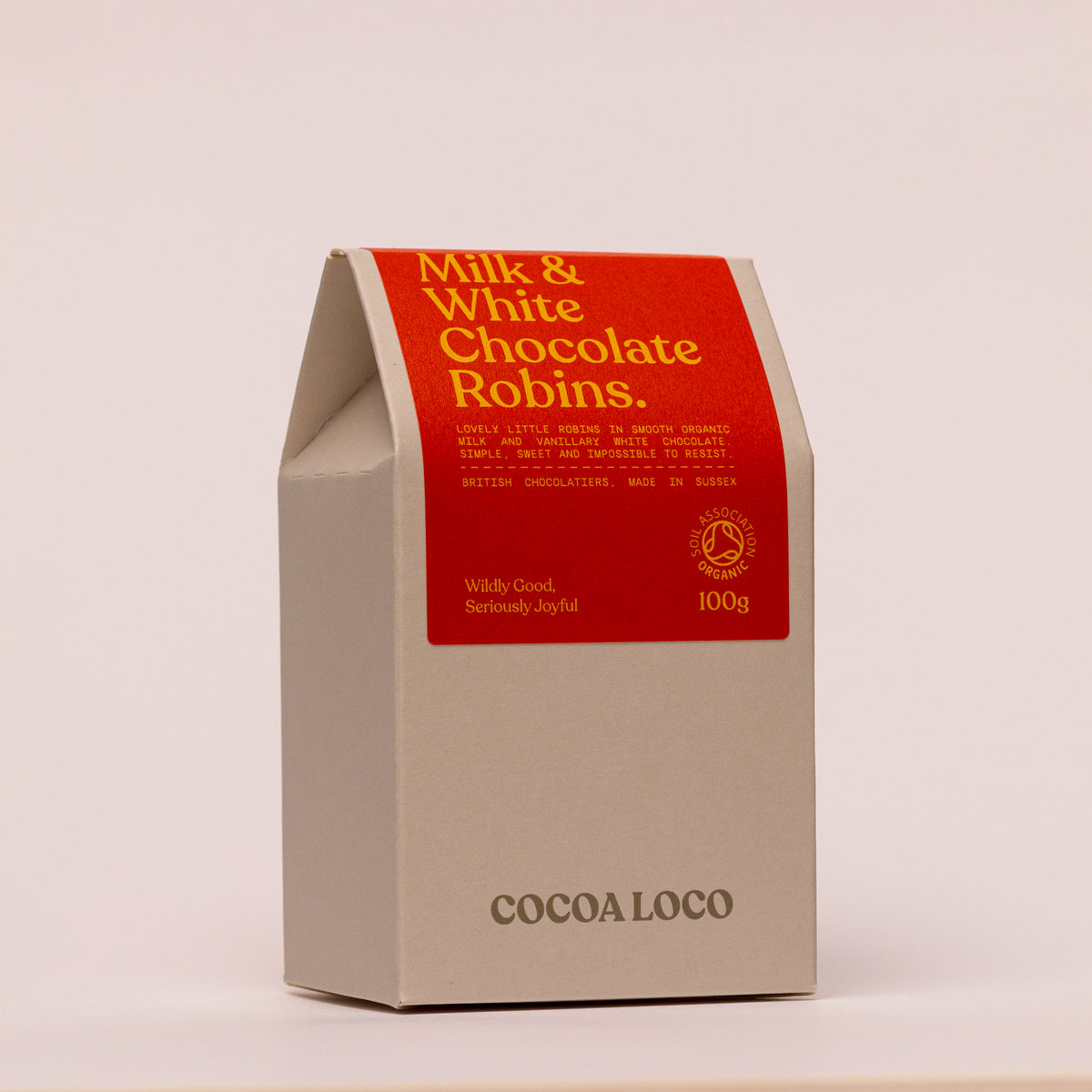 Organic Milk and White Chocolate Robins 100g