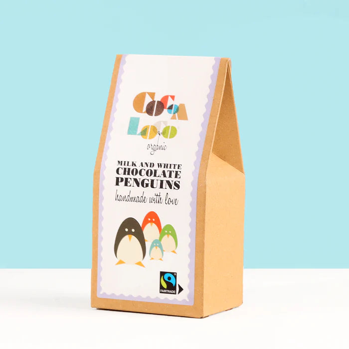 White and Milk Chocolate Penguins 100g