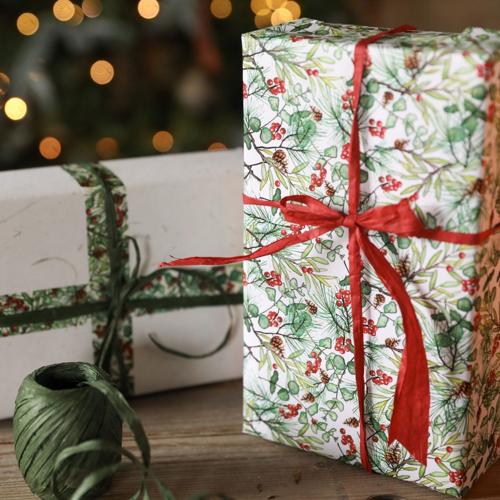 Christmas Sprig 7mm x 20m Raffia