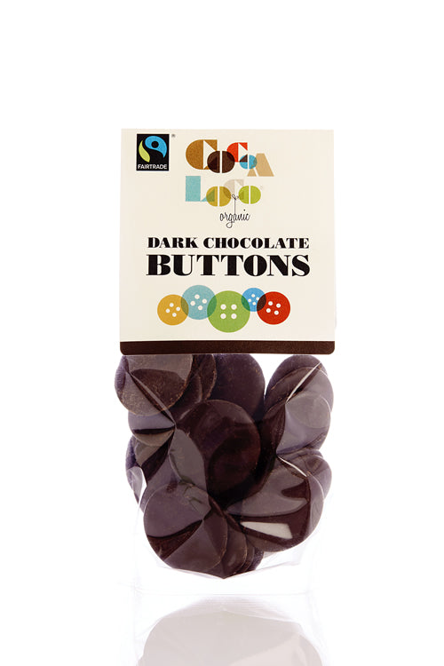 Cocoa Loco Organic Dark Chocolate Buttons 100g