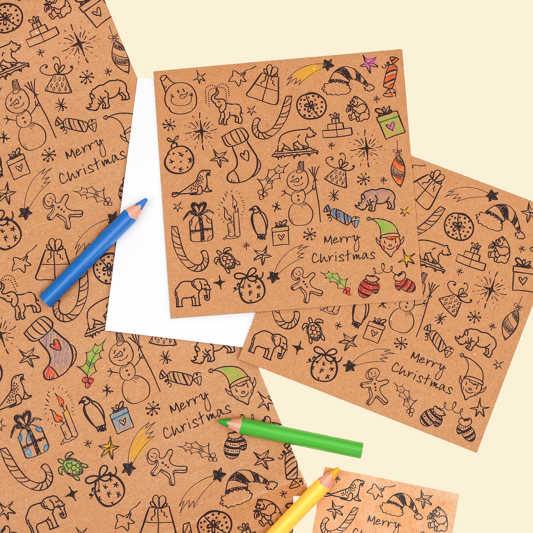 Colour In Christmas Wrapping Paper