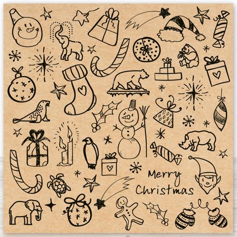Colour in Christmas Cards (10 pack)