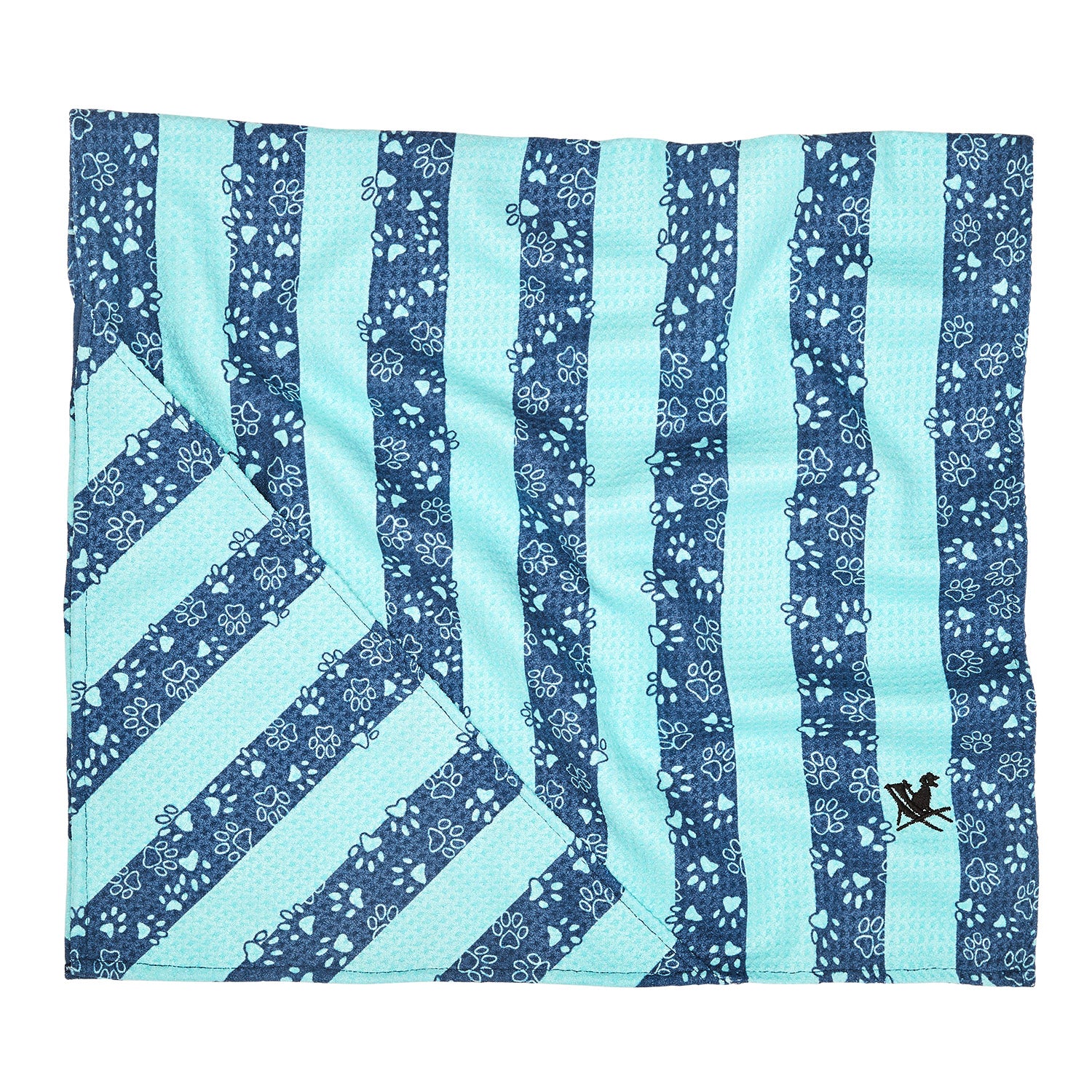 Medium Dog Towel - Bark Blue