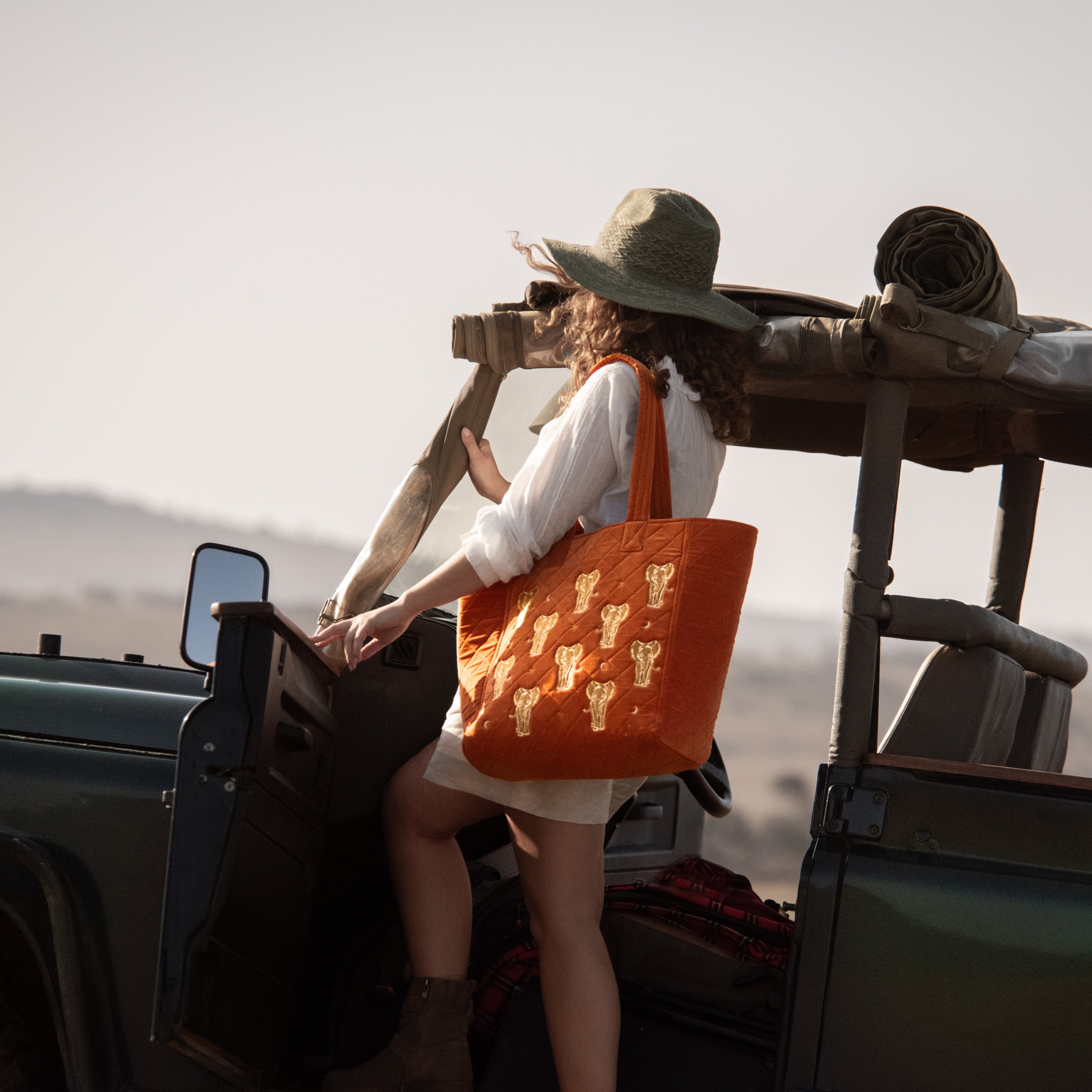 Golden Elephants Tote Bag