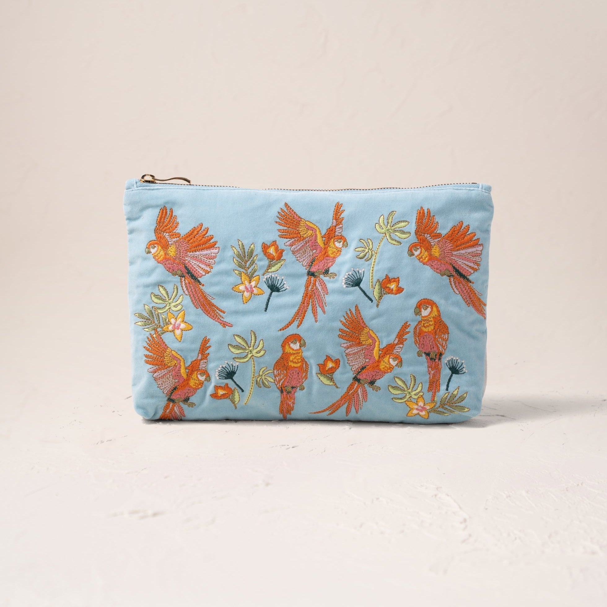 Flying Parrots Everyday Pouch - French Blue