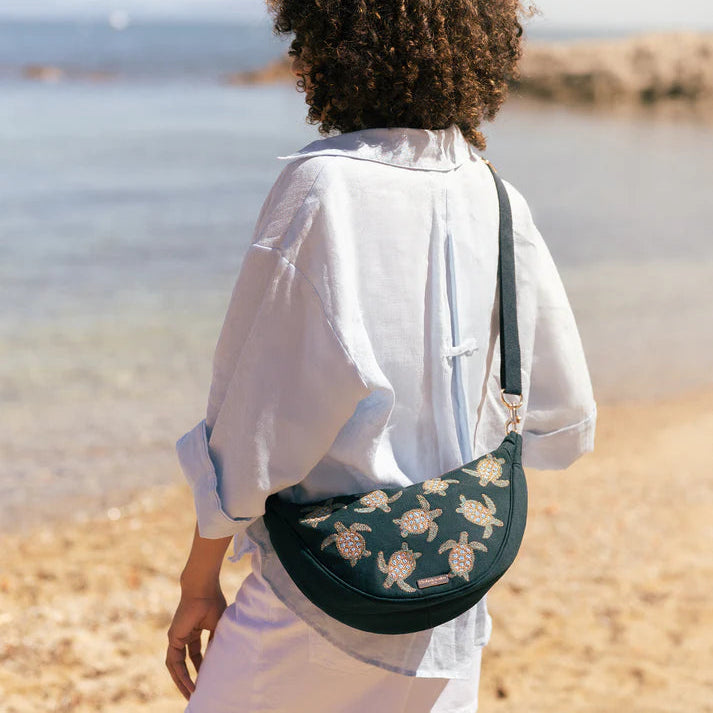 Turtle Crossbody Sling Bag - Marine Navy