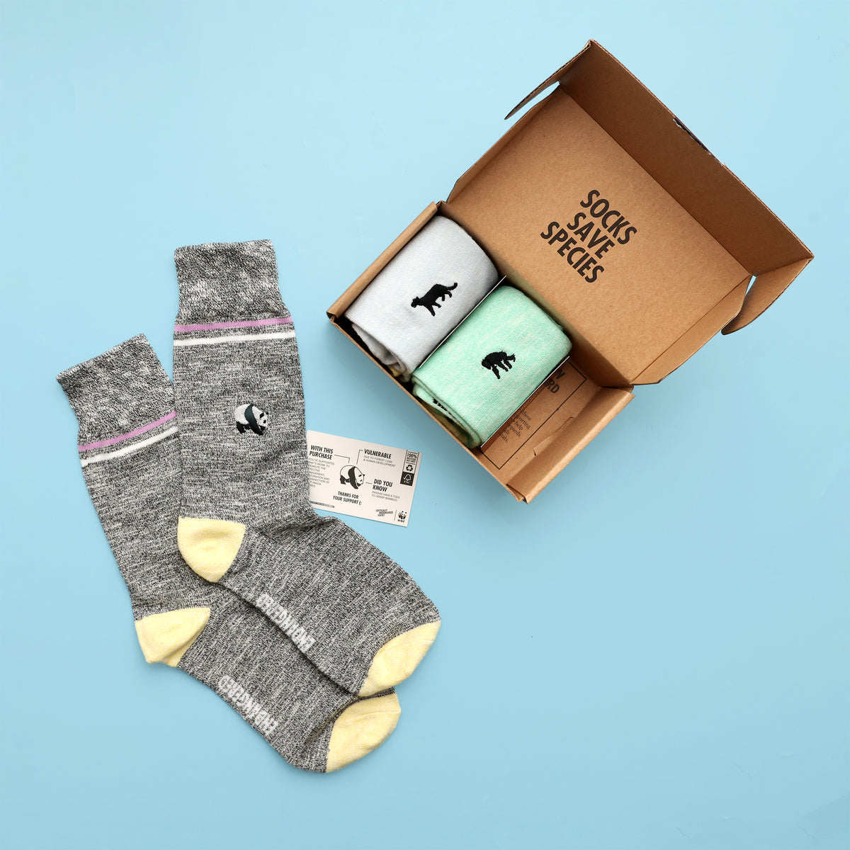 Critically Endangered Adult Speckled Socks - 3 Pack