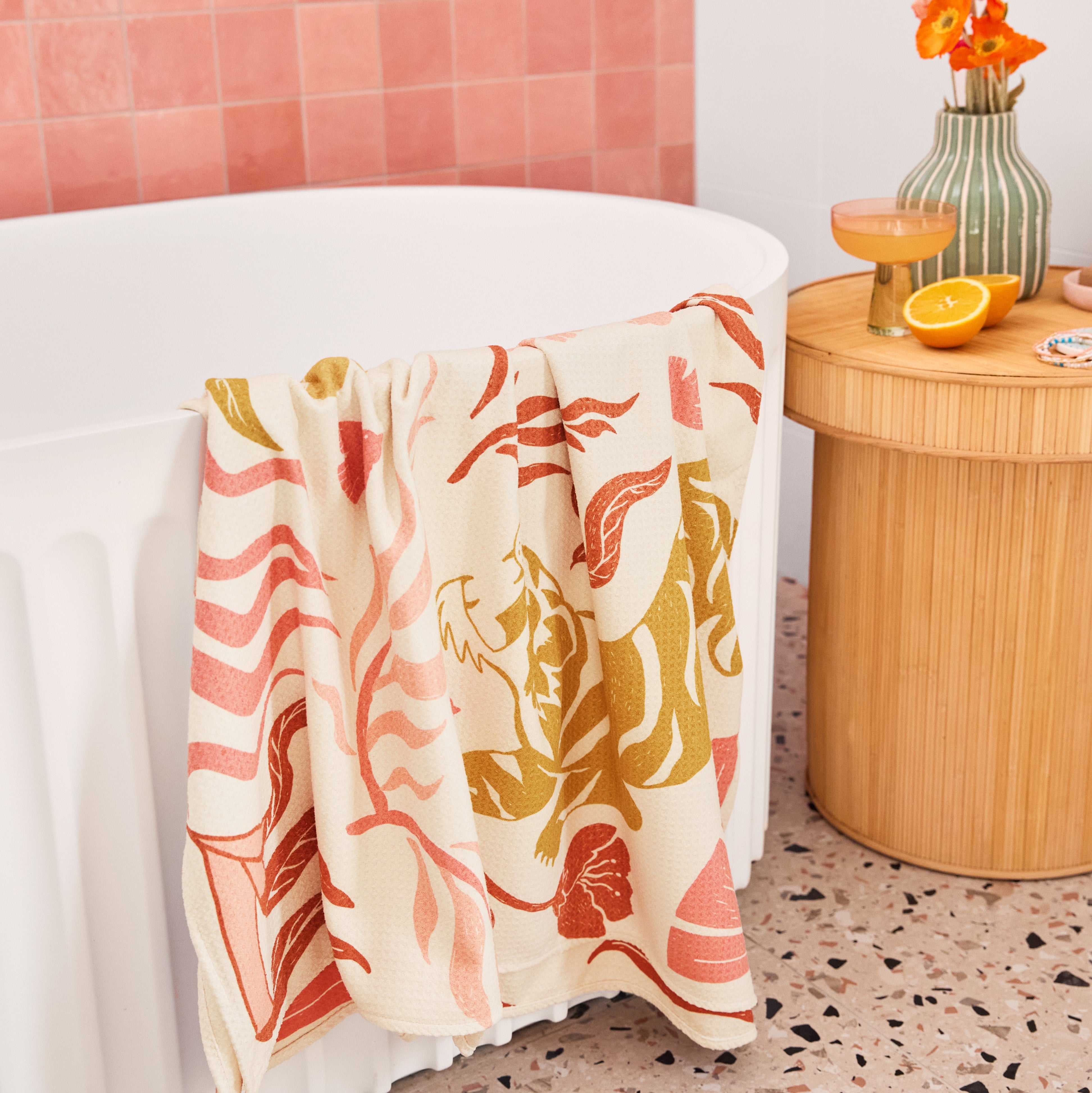 Dock & Bay Large Bath Towel - Tiger Palm