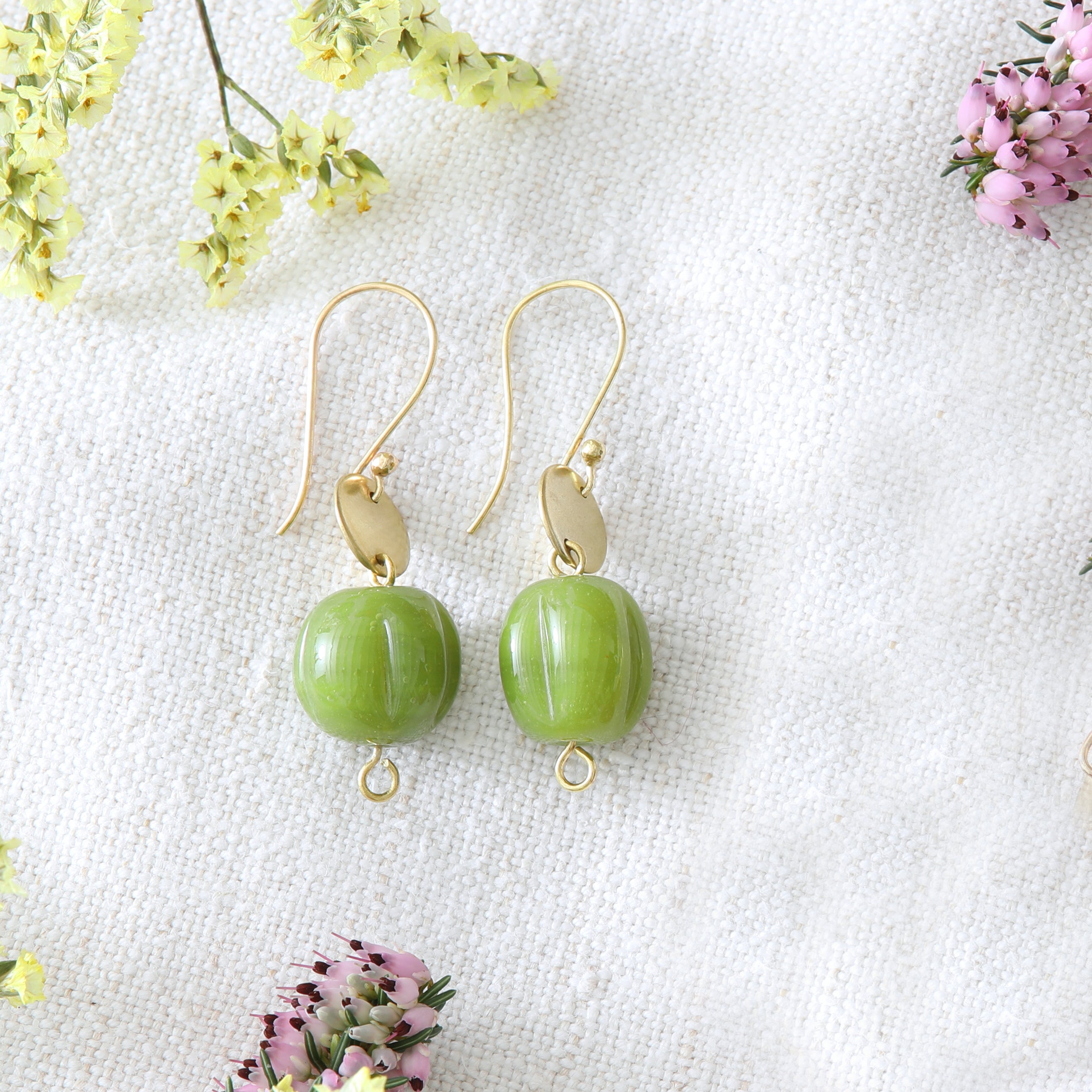 Garden Small Earrings - Lime