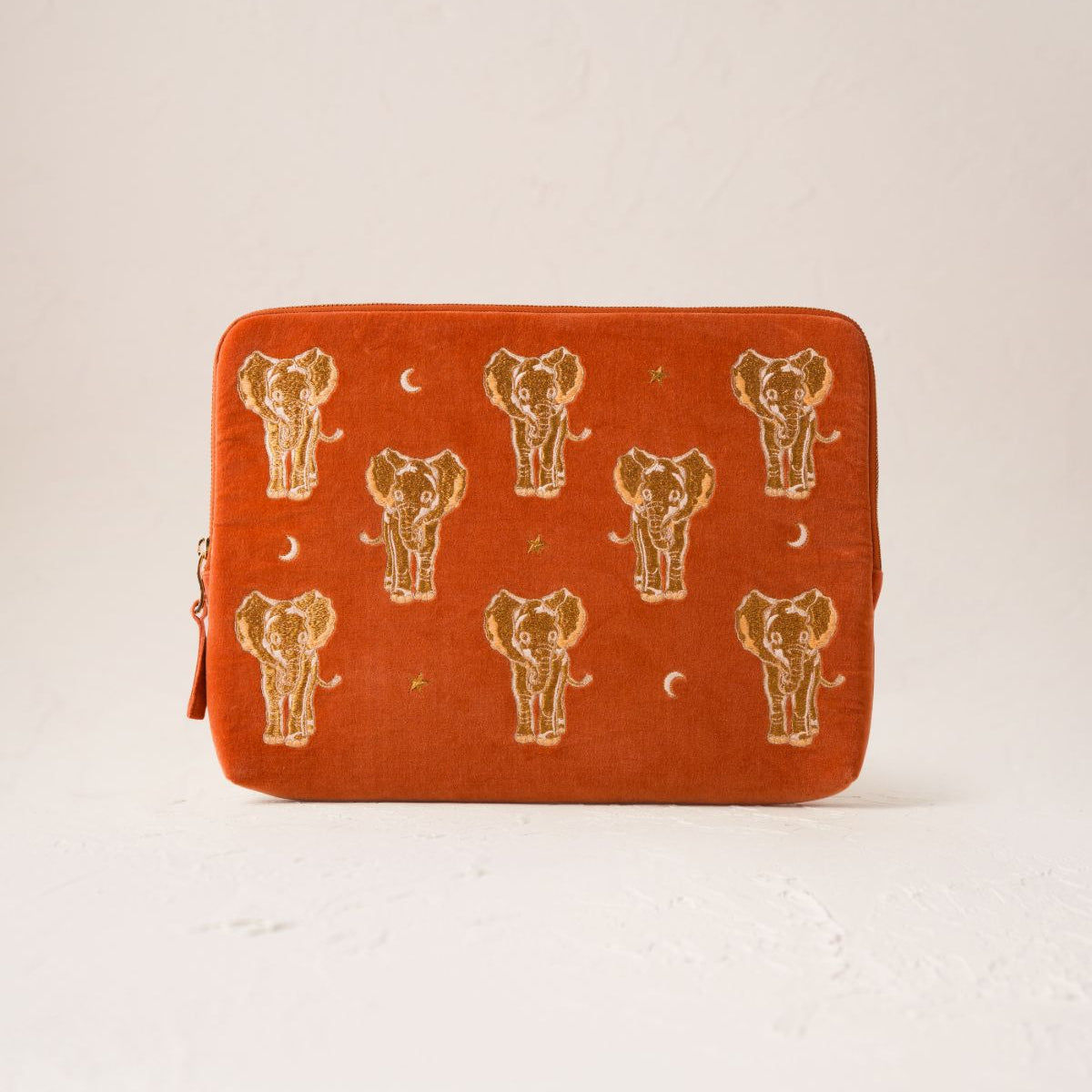 Golden Elephants Laptop Case - Large