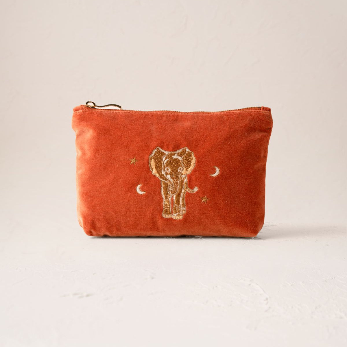 Golden Elephants Mini Pouch