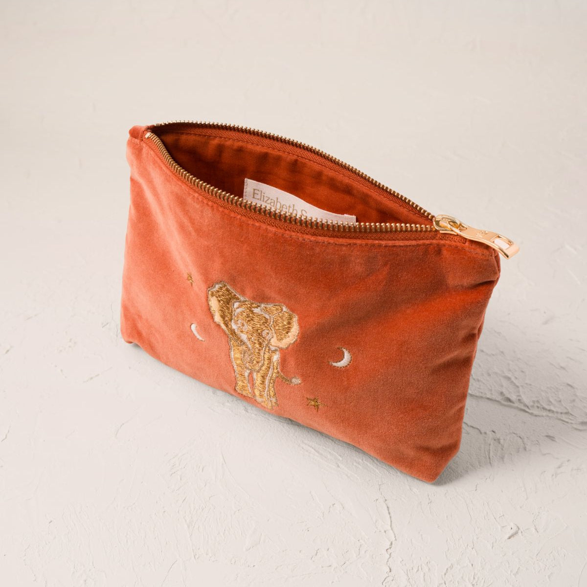 Golden Elephants Mini Pouch