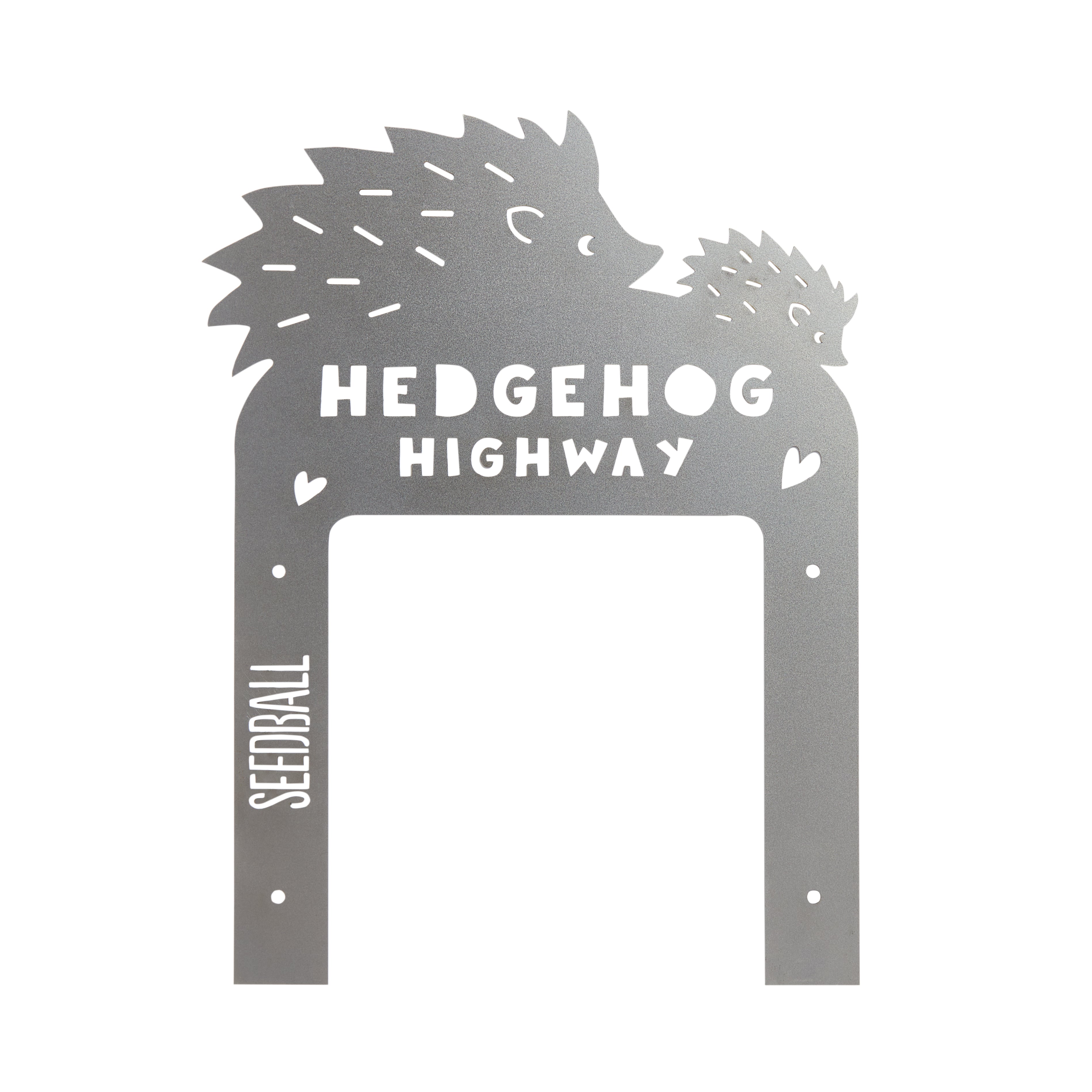 Seedball Hedgehog Highway Sign