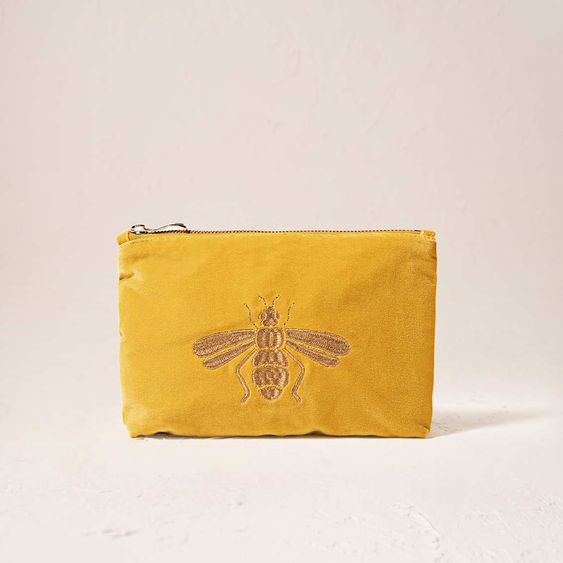 Honey Bee Mini Pouch - Mustard Yellow