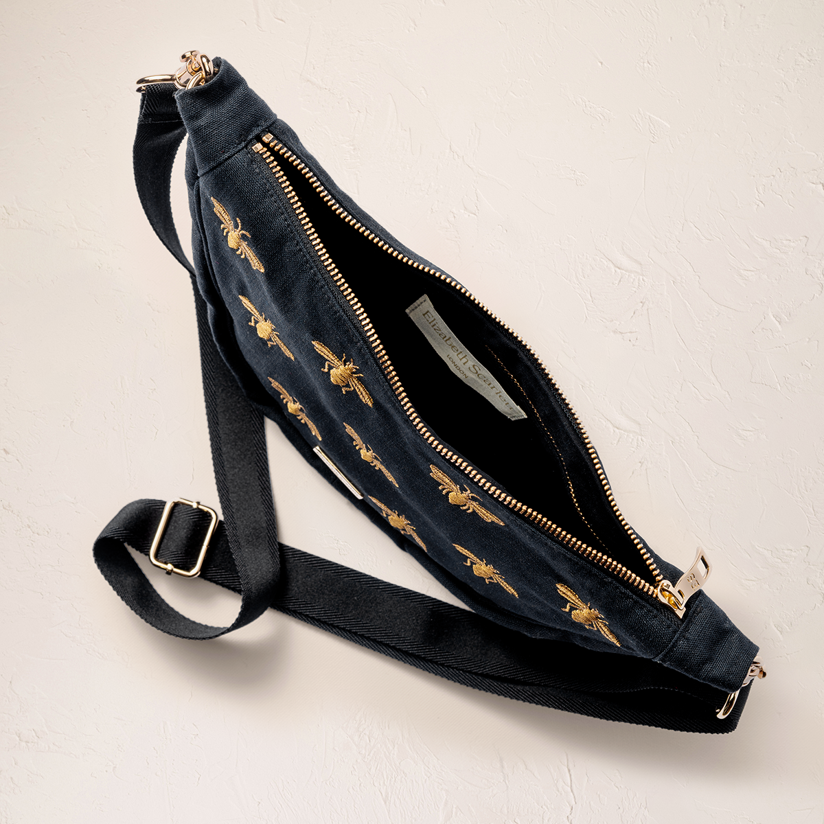 Honey bee Crossbody Sling Bag - Charcoal