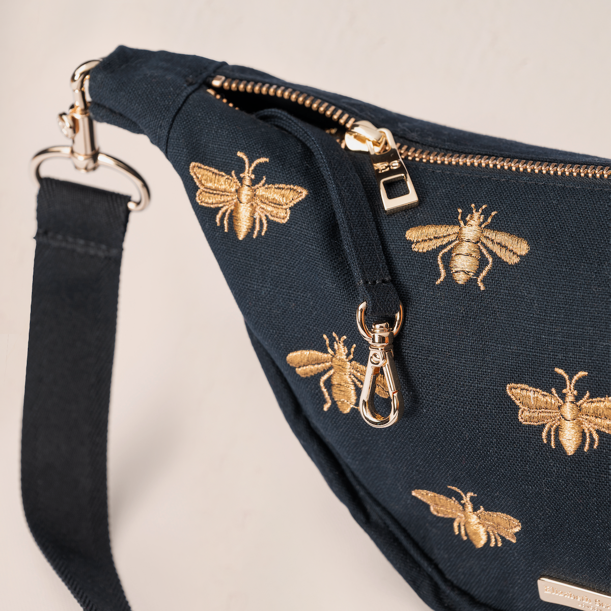 Honey bee Crossbody Sling Bag - Charcoal