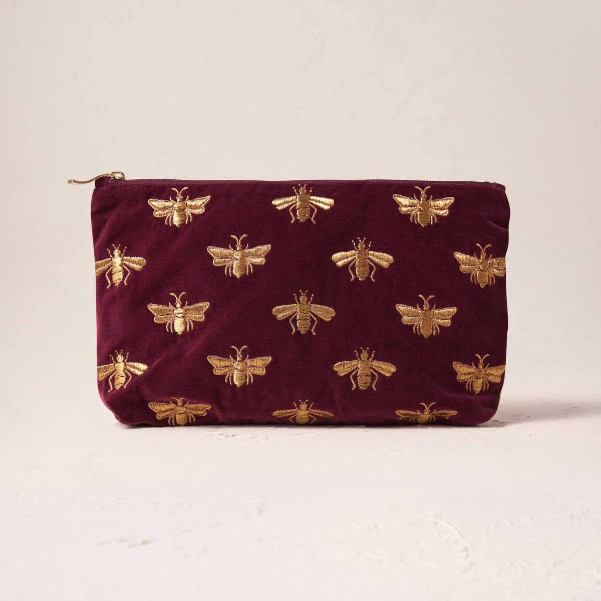 Honey Bee Everyday Pouch - Plum