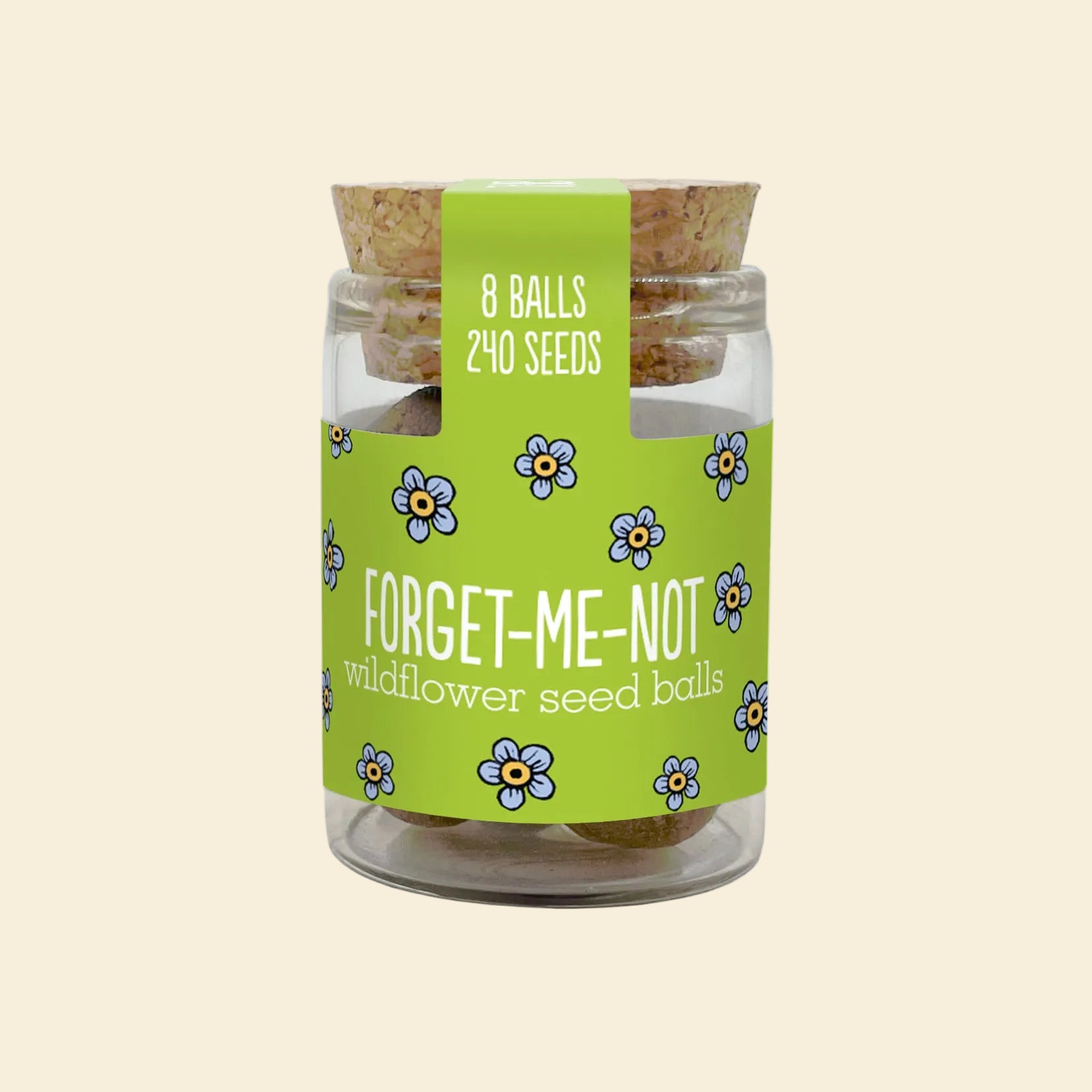 Seedball Wildflower Jar - Forget me Not