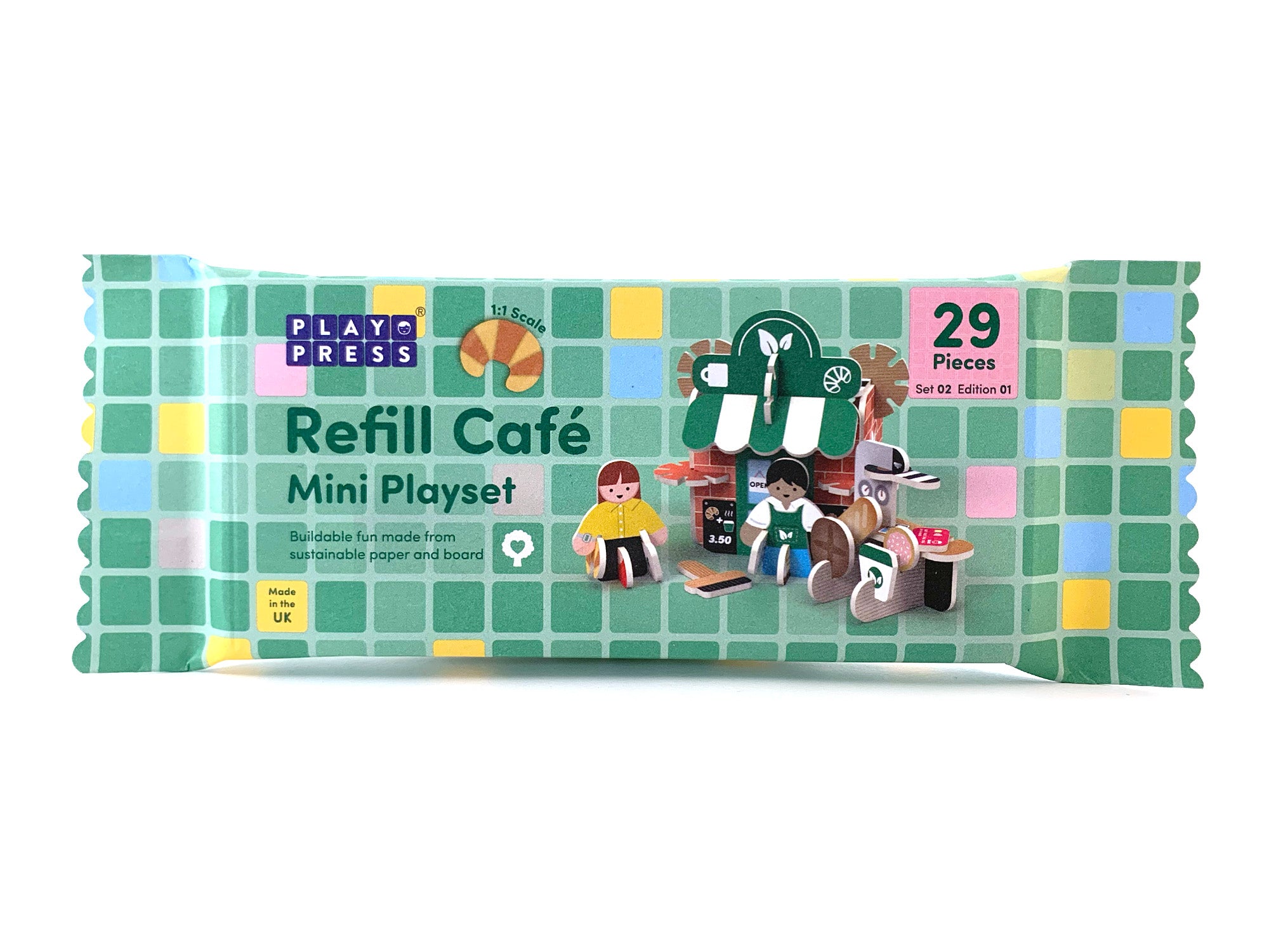 Pop-out & Build Mini Refill Café Play Set