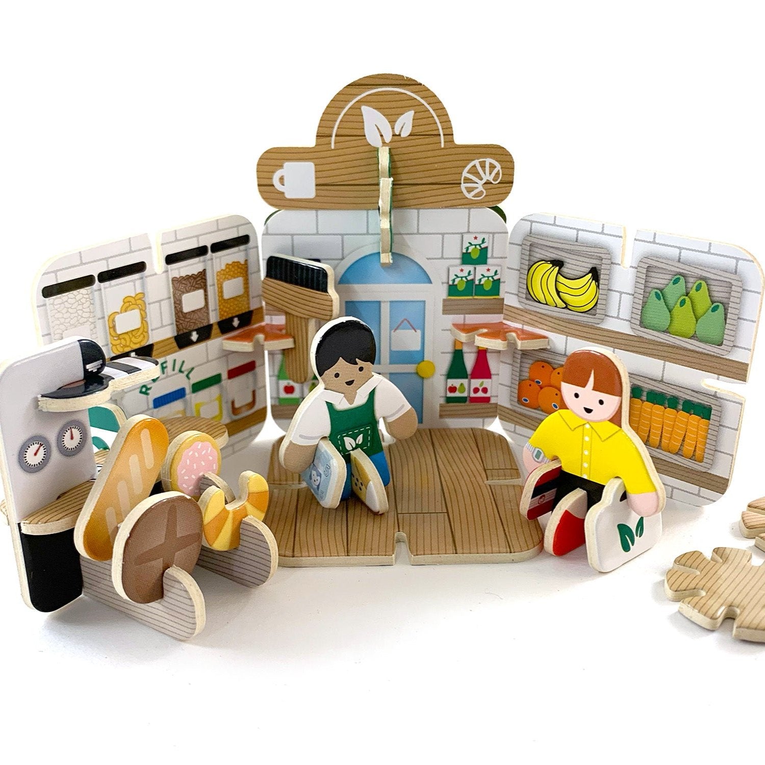 Pop-out & Build Mini Refill Café Play Set