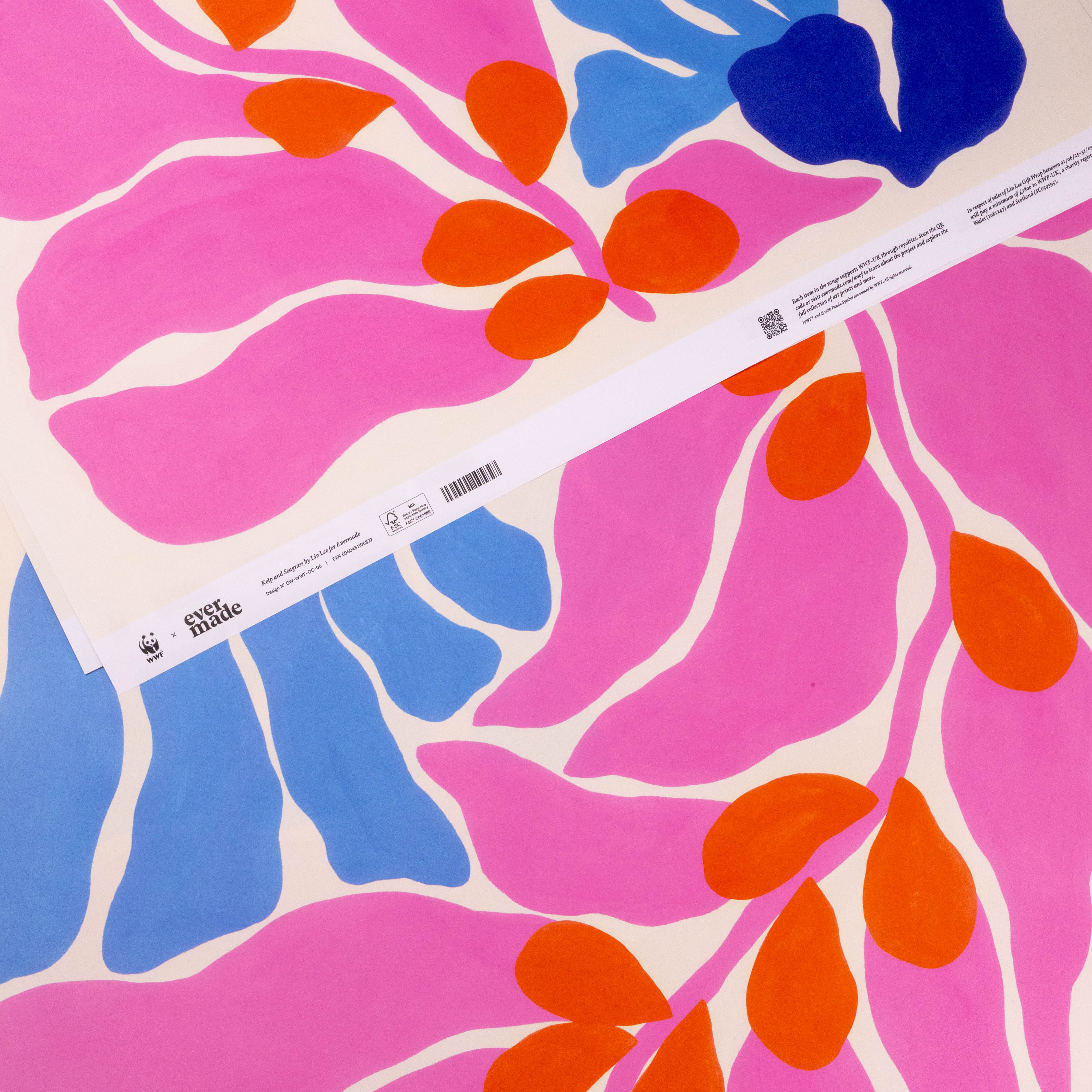 Evermade x Liv Lee - Kelp and Seagrass WWF Luxury Gift Wrap (2 Sheets)